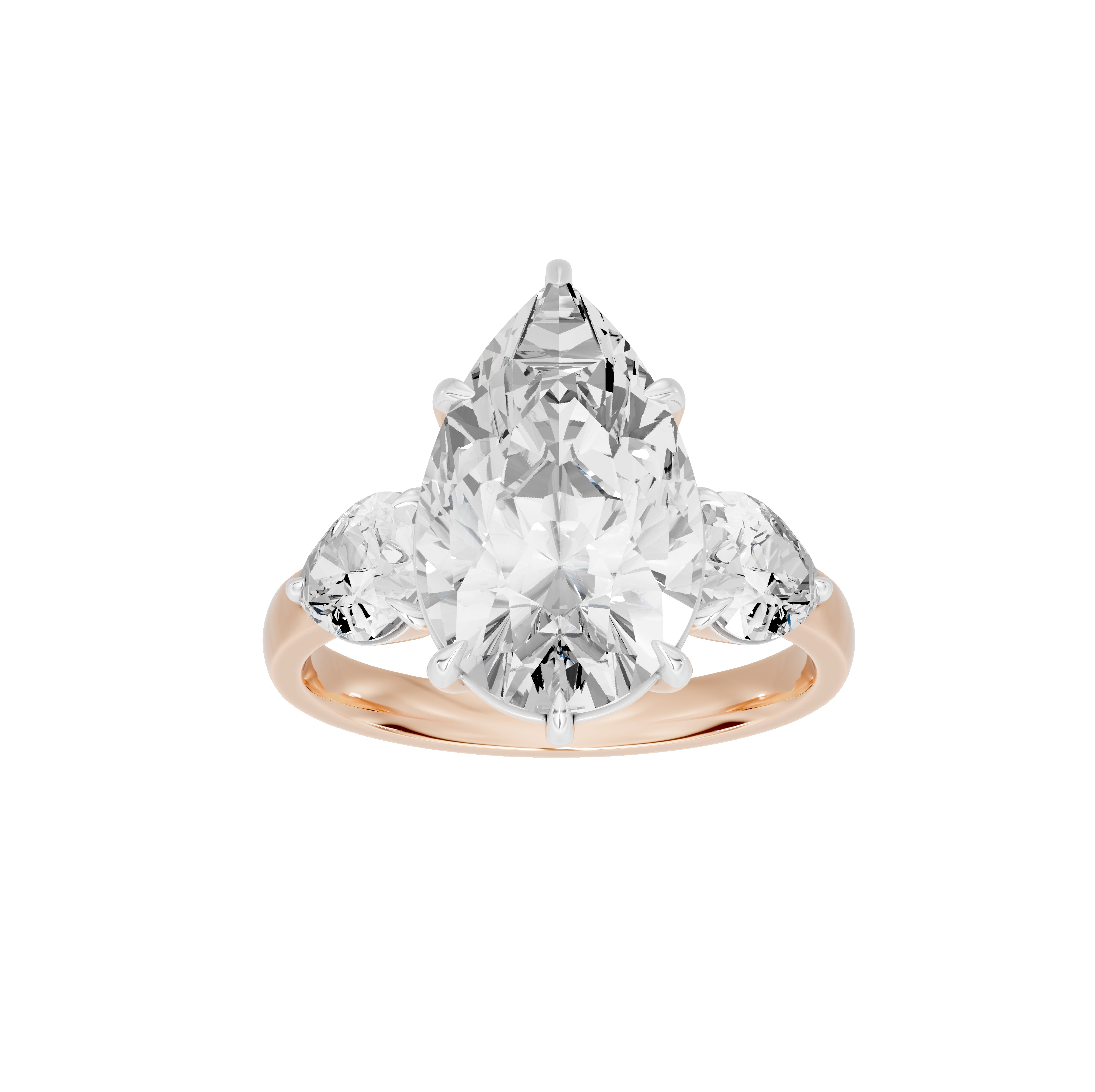 5 Carat Solange Pear Solitaire Ring