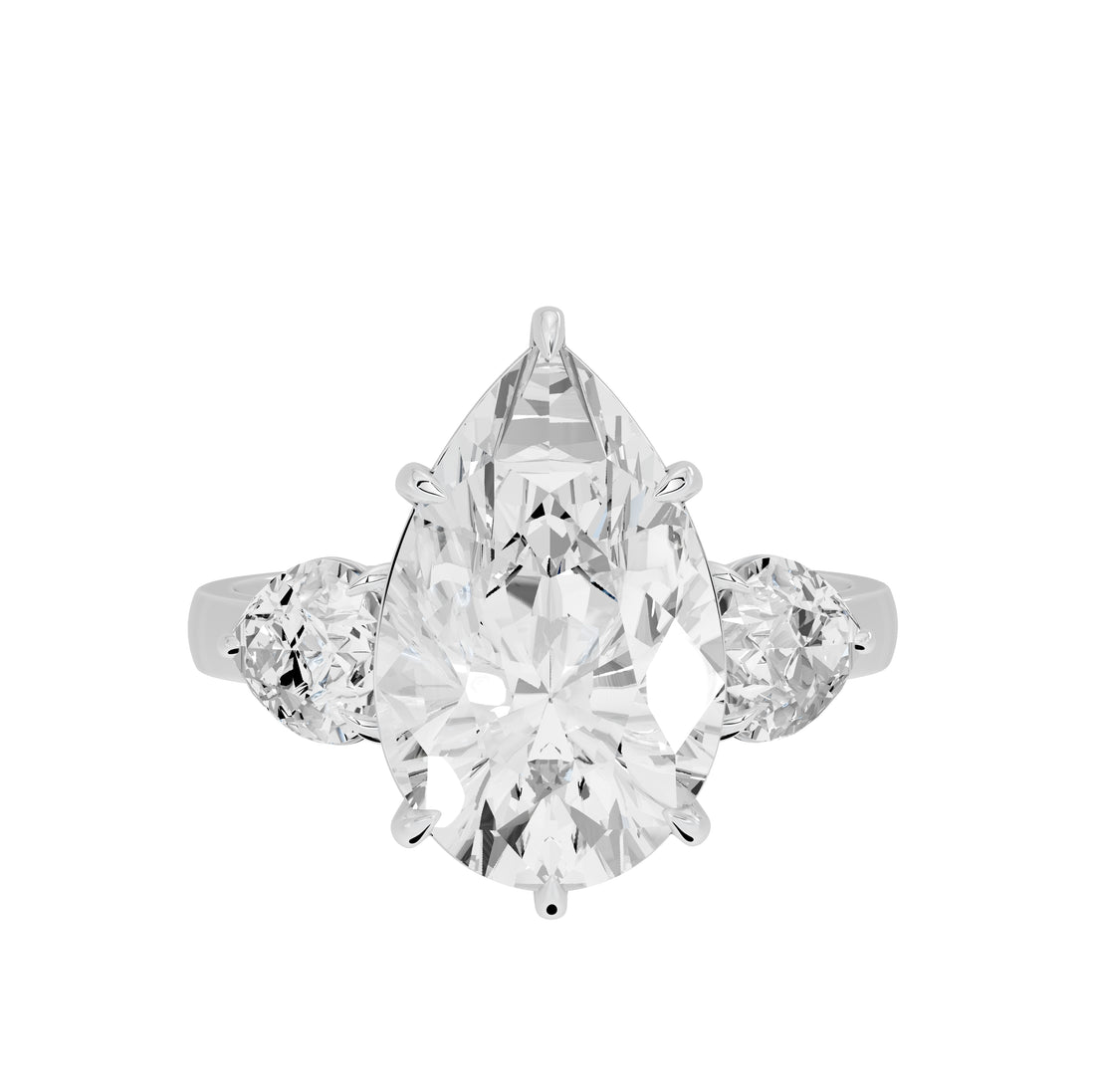 5 Carat Solange Pear Solitaire Ring