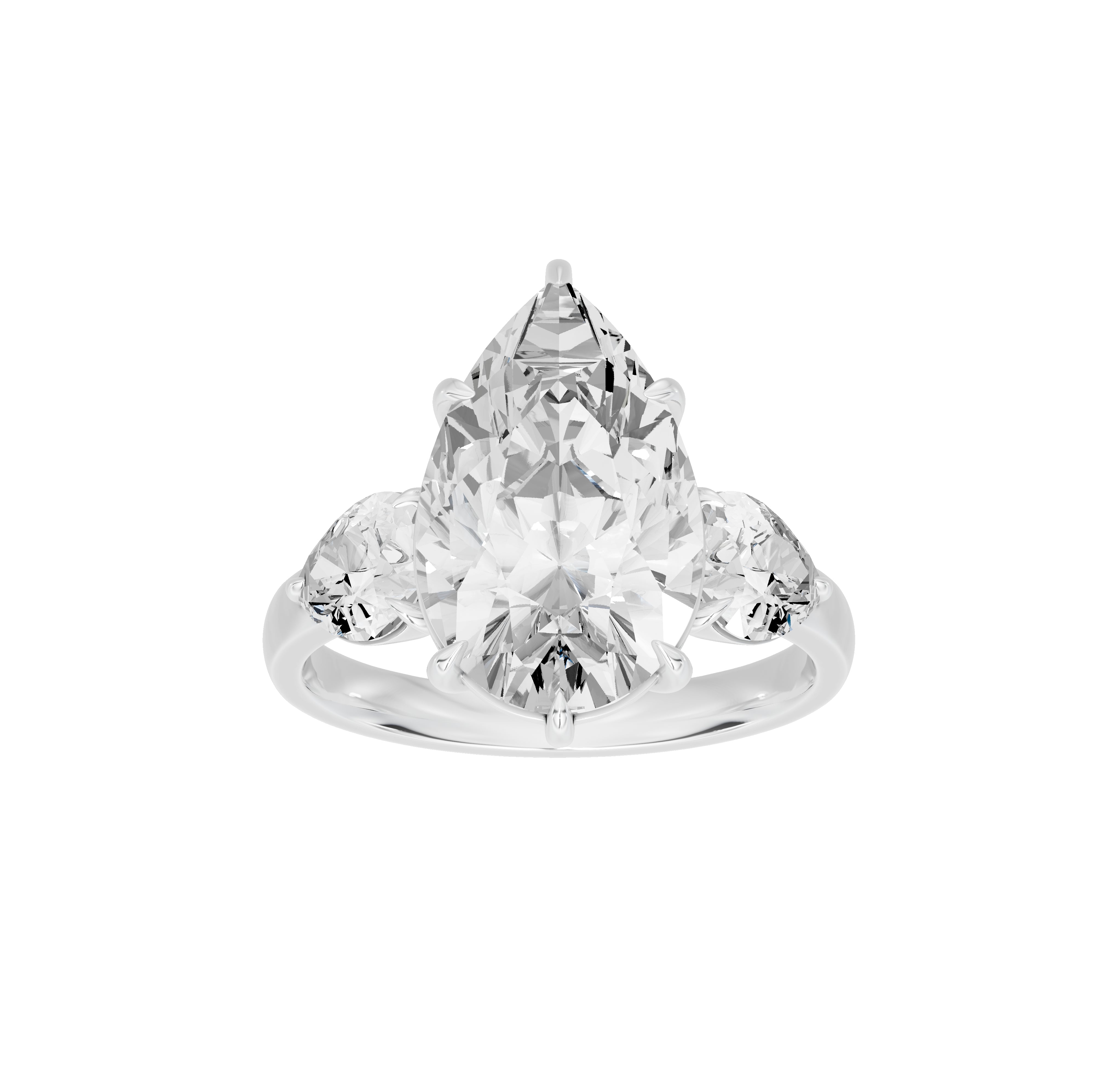 5 Carat Solange Pear Solitaire Ring