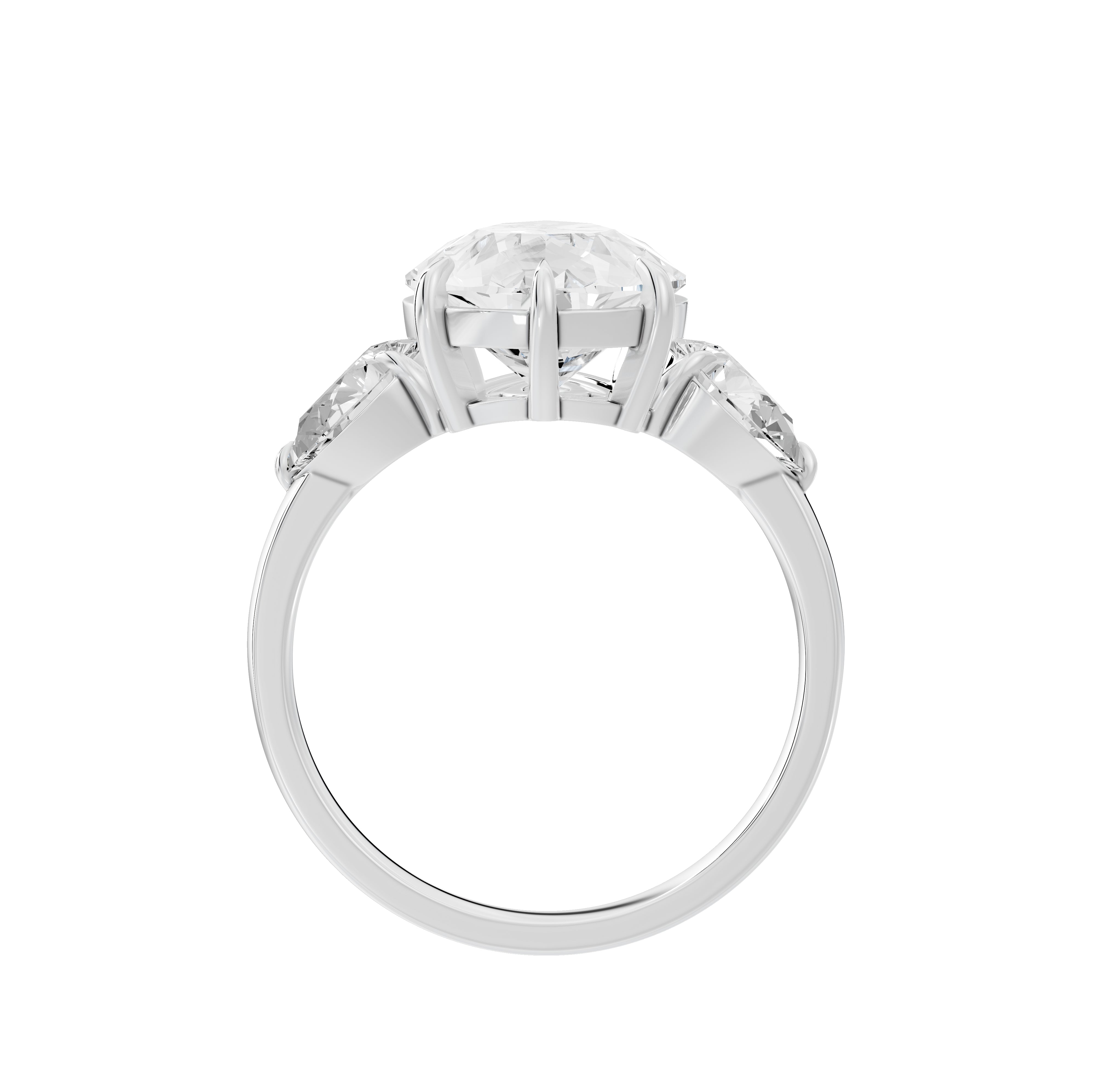 5 Carat Solange Pear Solitaire Ring