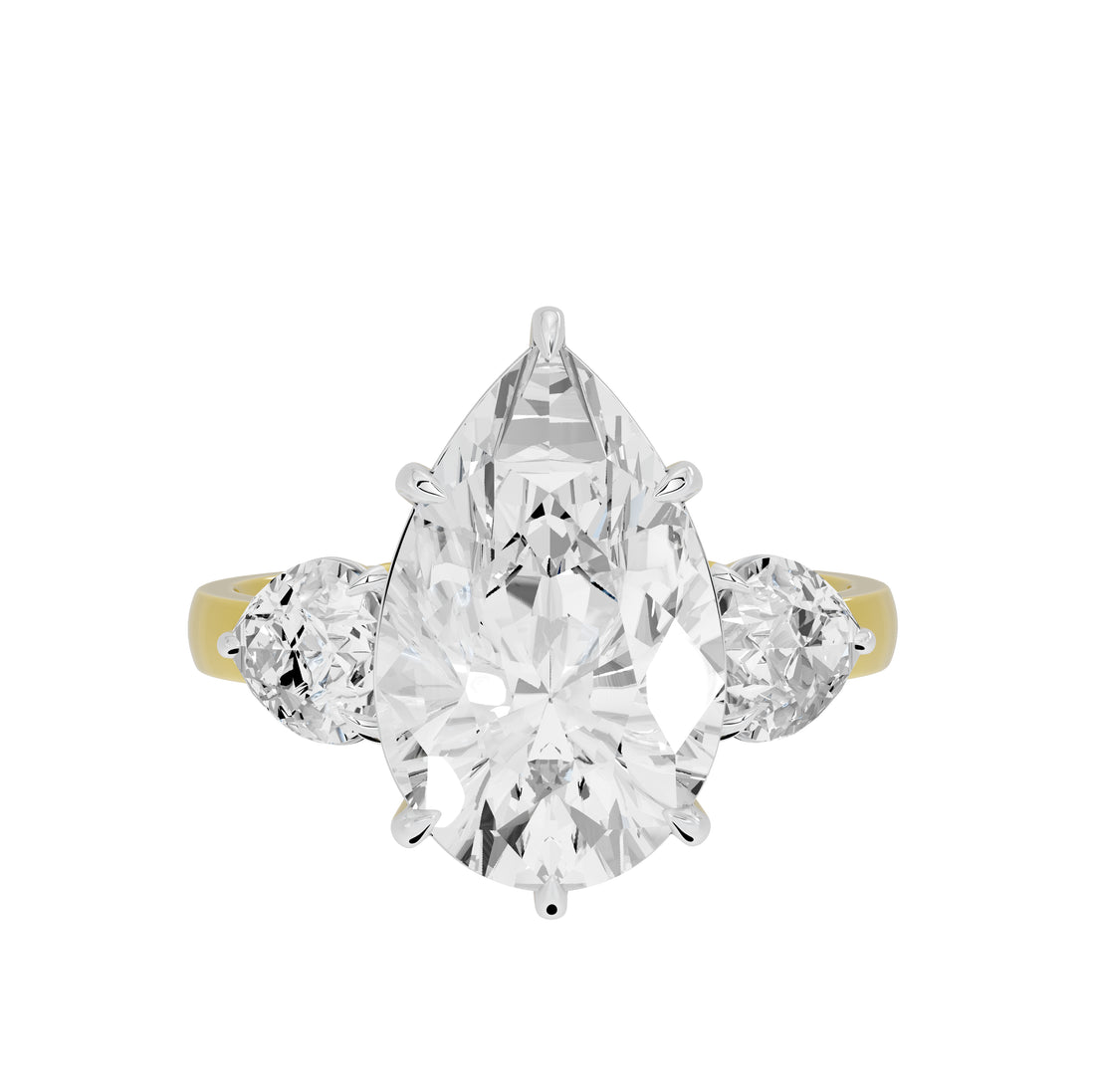 5 Carat Solange Pear Solitaire Ring