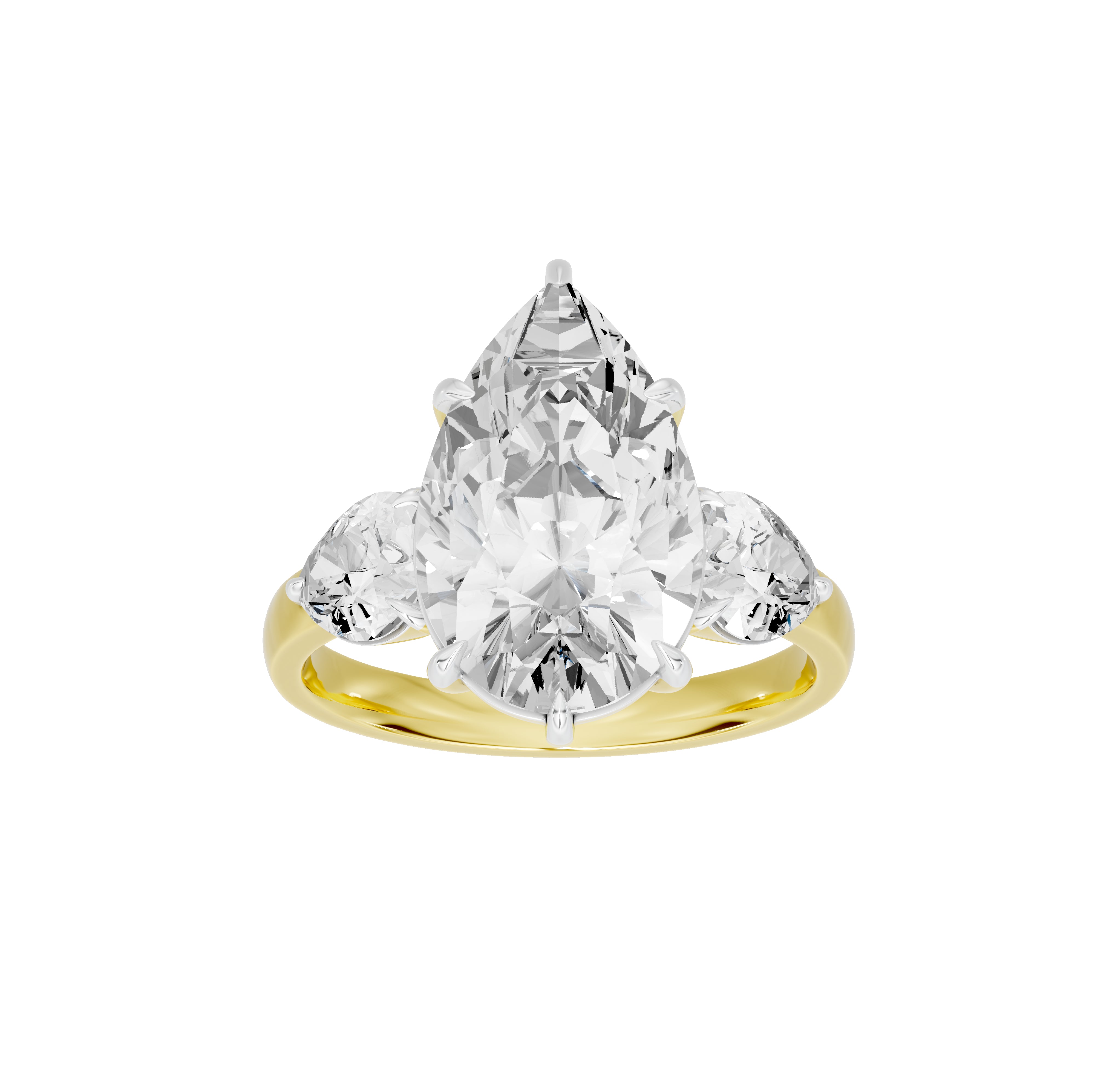 5 Carat Solange Pear Solitaire Ring