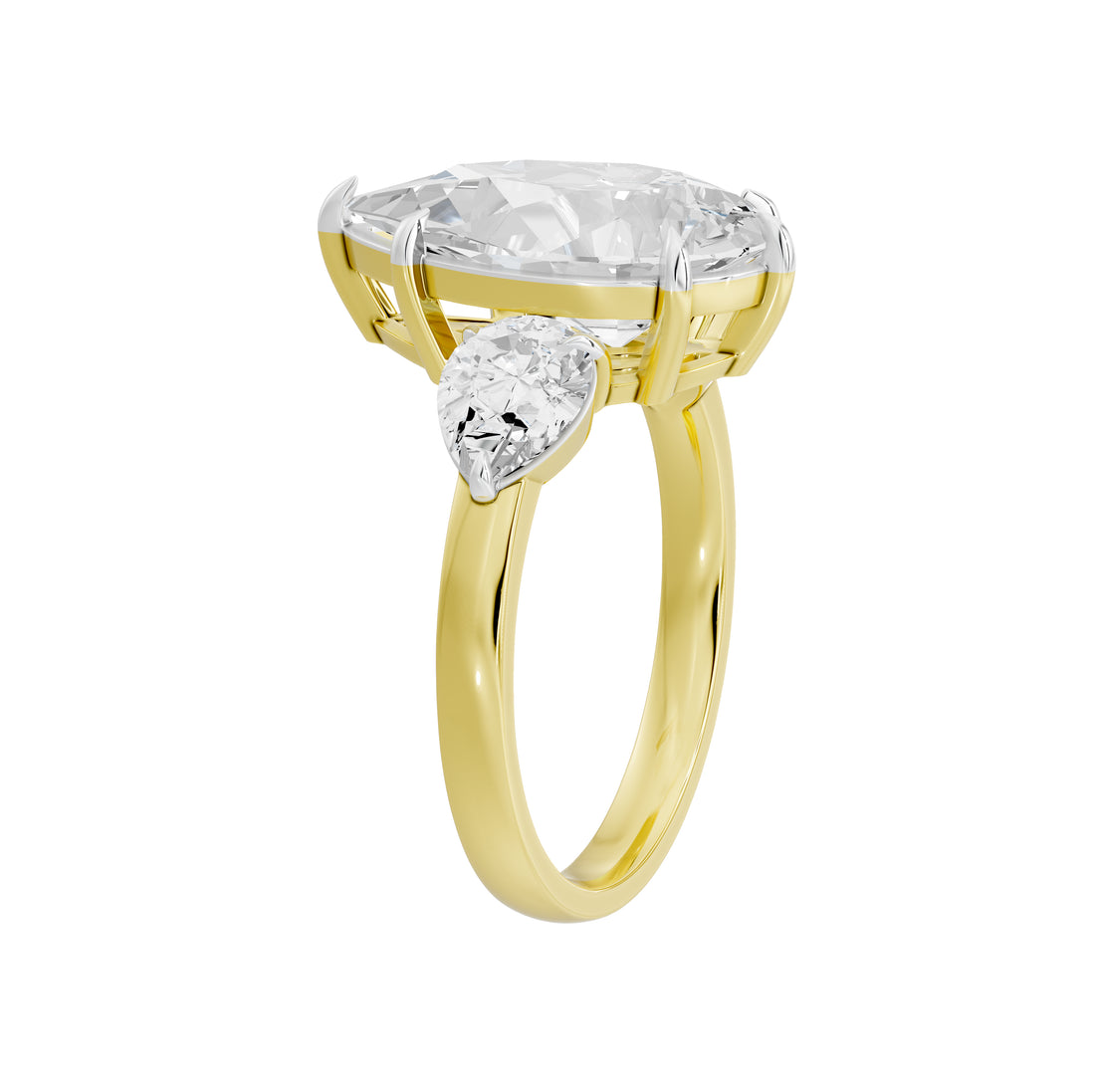 5 Carat Solange Pear Solitaire Ring