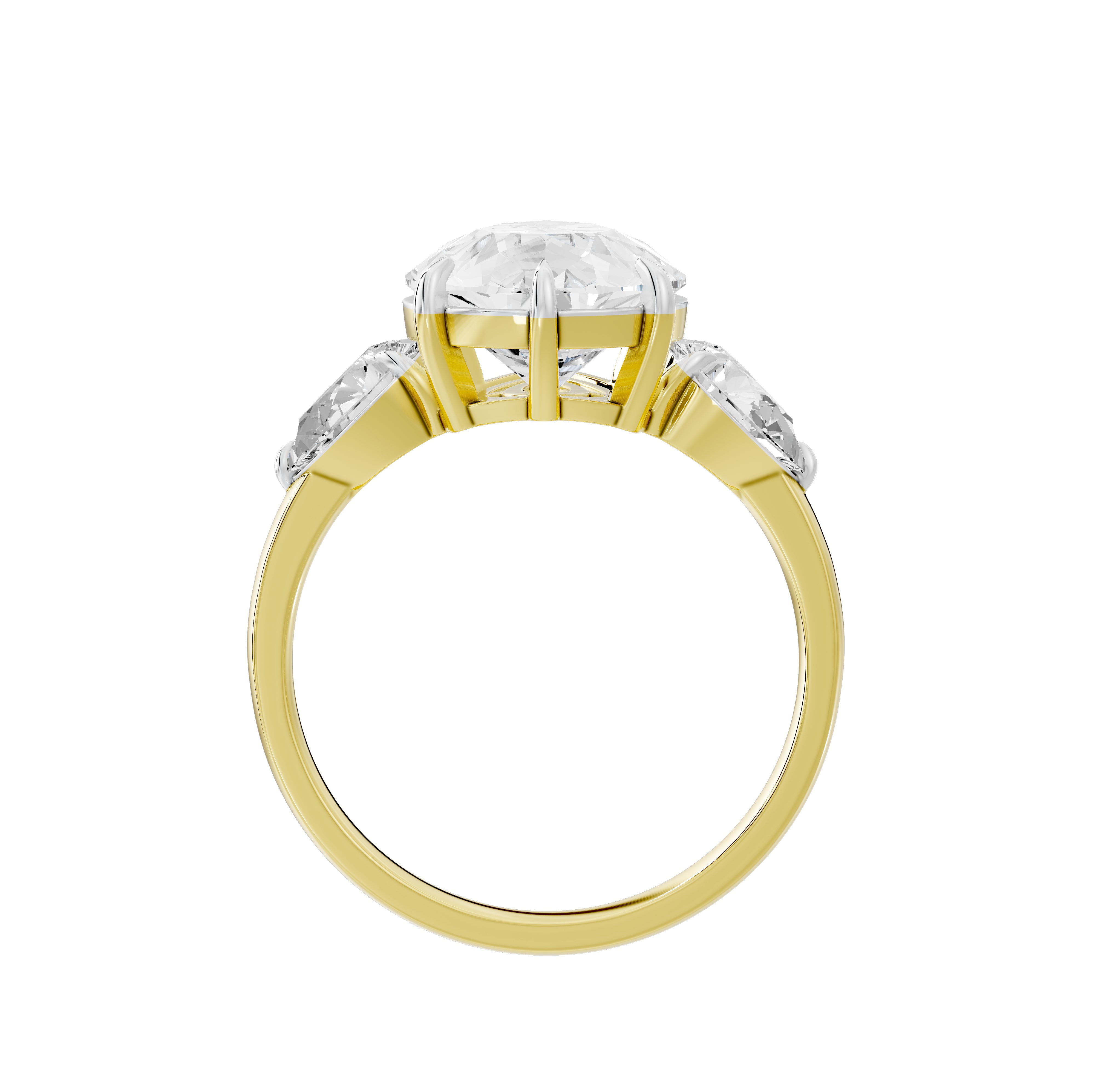 5 Carat Solange Pear Solitaire Ring