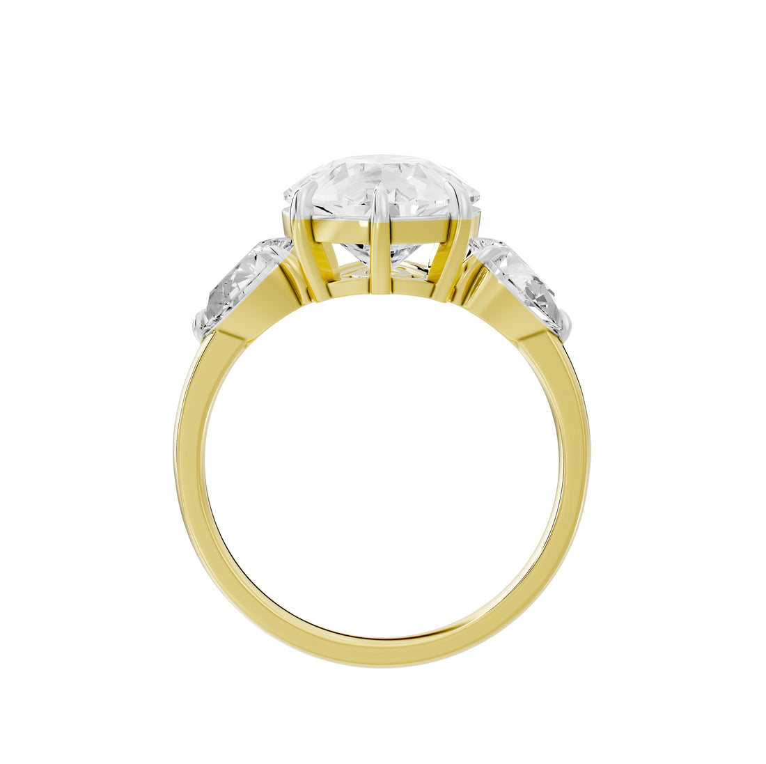 5 Carat Solange Pear Solitaire Ring