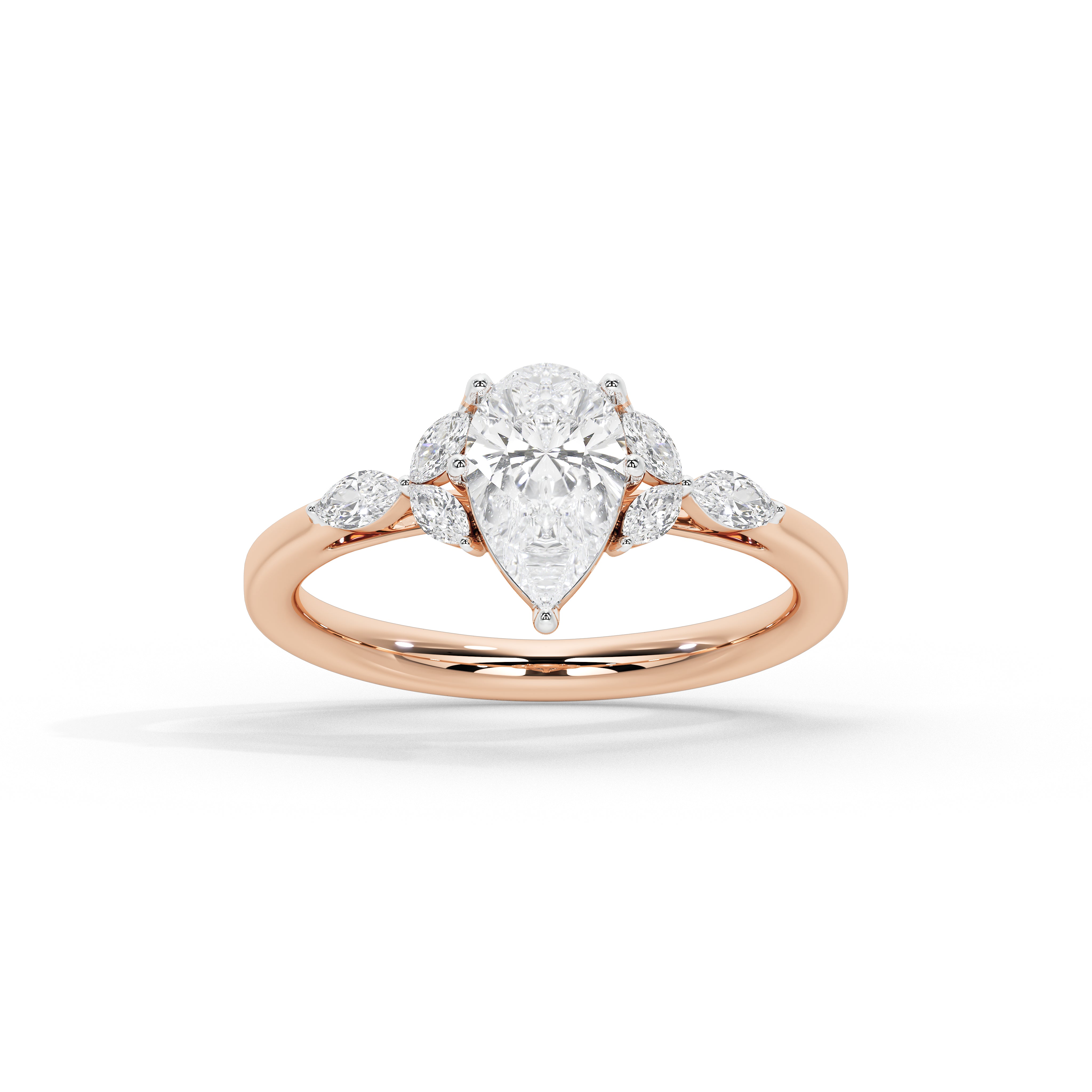 1 Carat Niamh Pear Marquise Diamond Ring