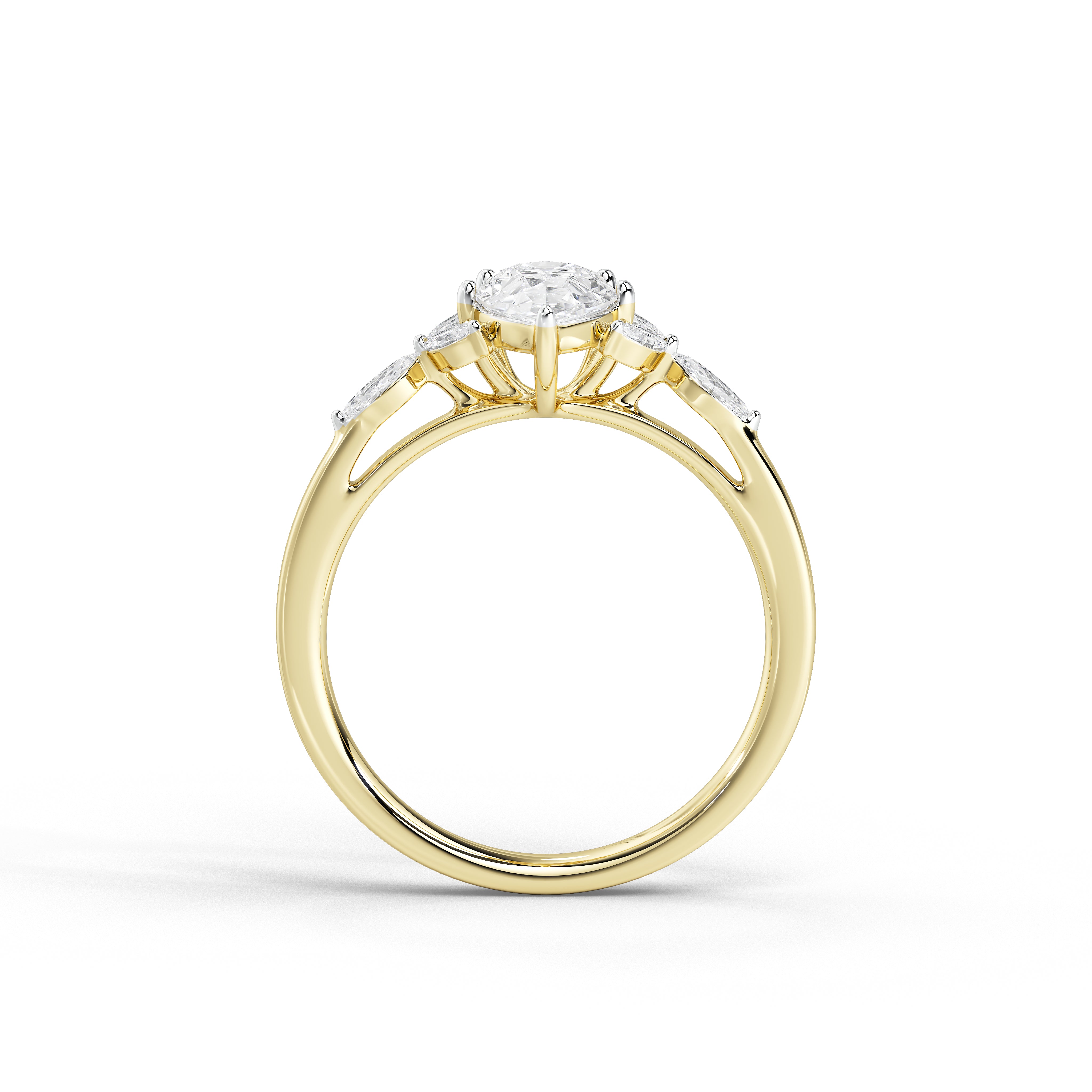 1 Carat Niamh Pear Marquise Diamond Ring