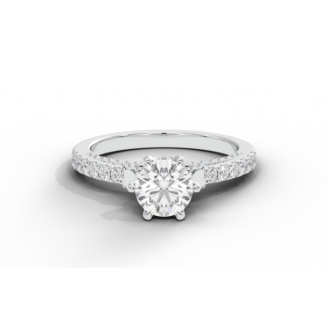 1 Carat Zinara Round Solitaire Ring
