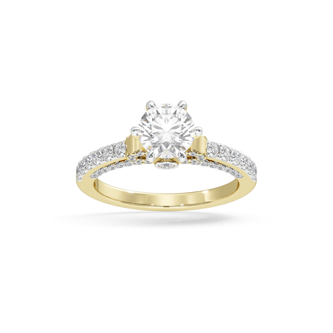 1 Carat Zinara Round Solitaire Ring