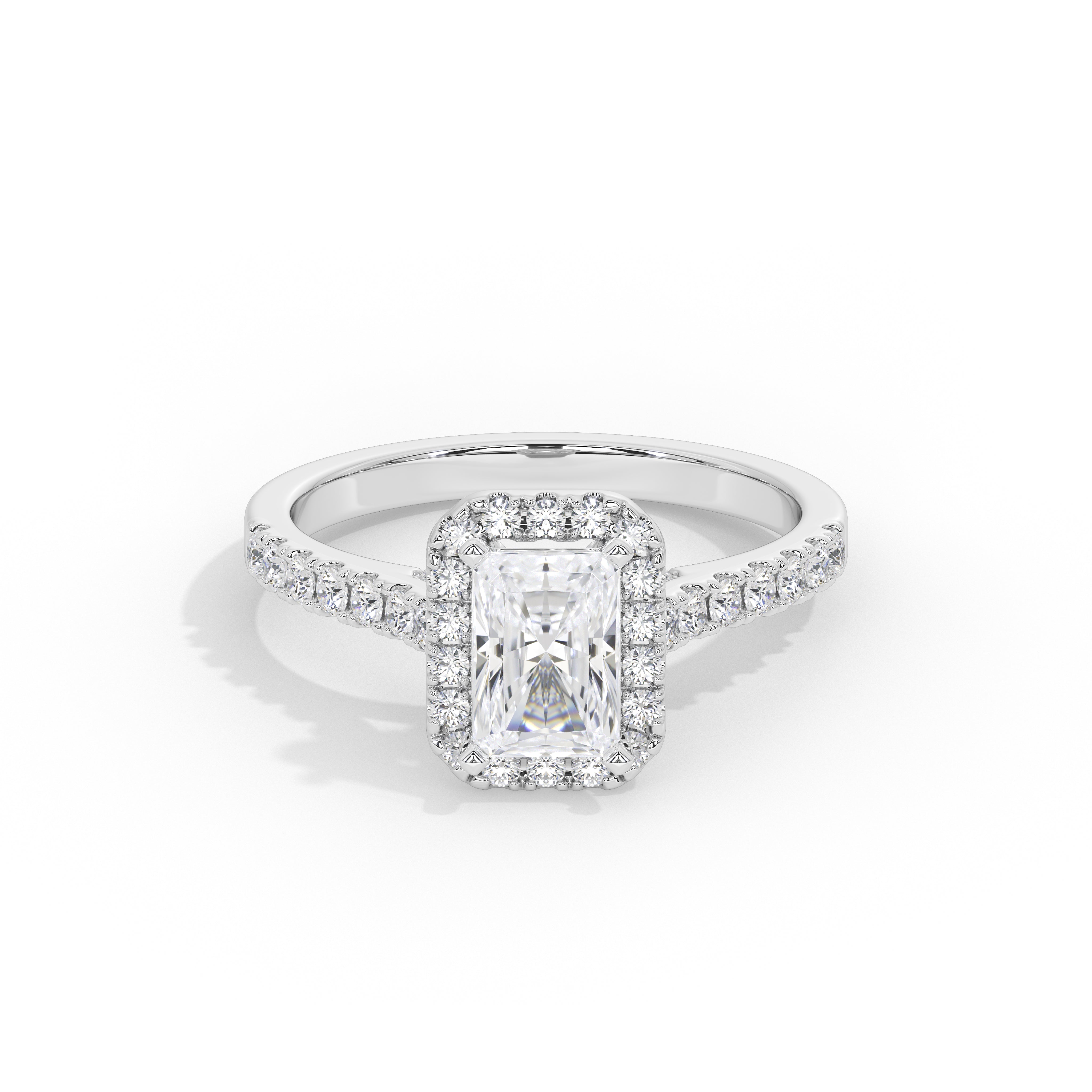1.5 Carat Lorena Emerald Diamond Ring