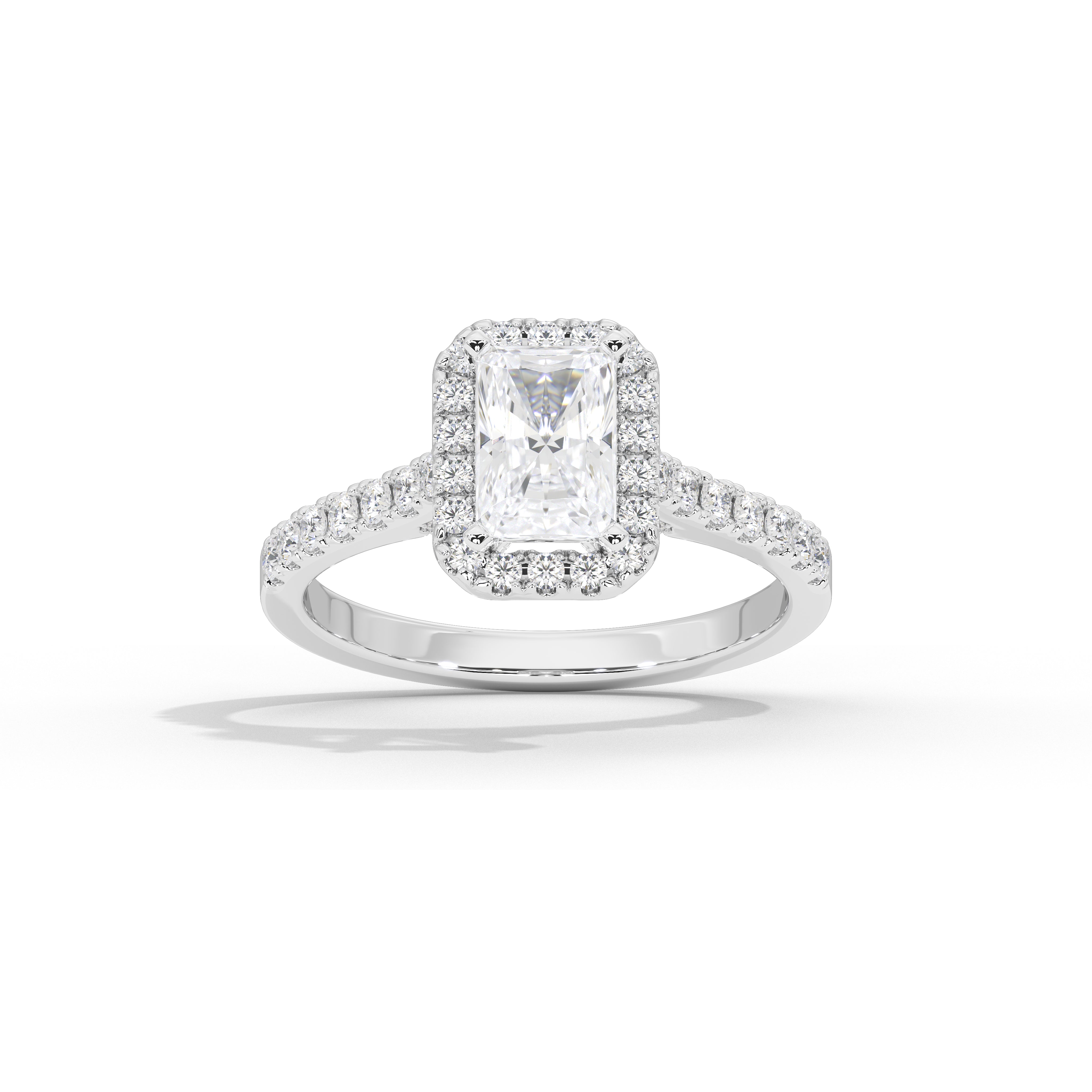 1.5 Carat Lorena Emerald Diamond Ring