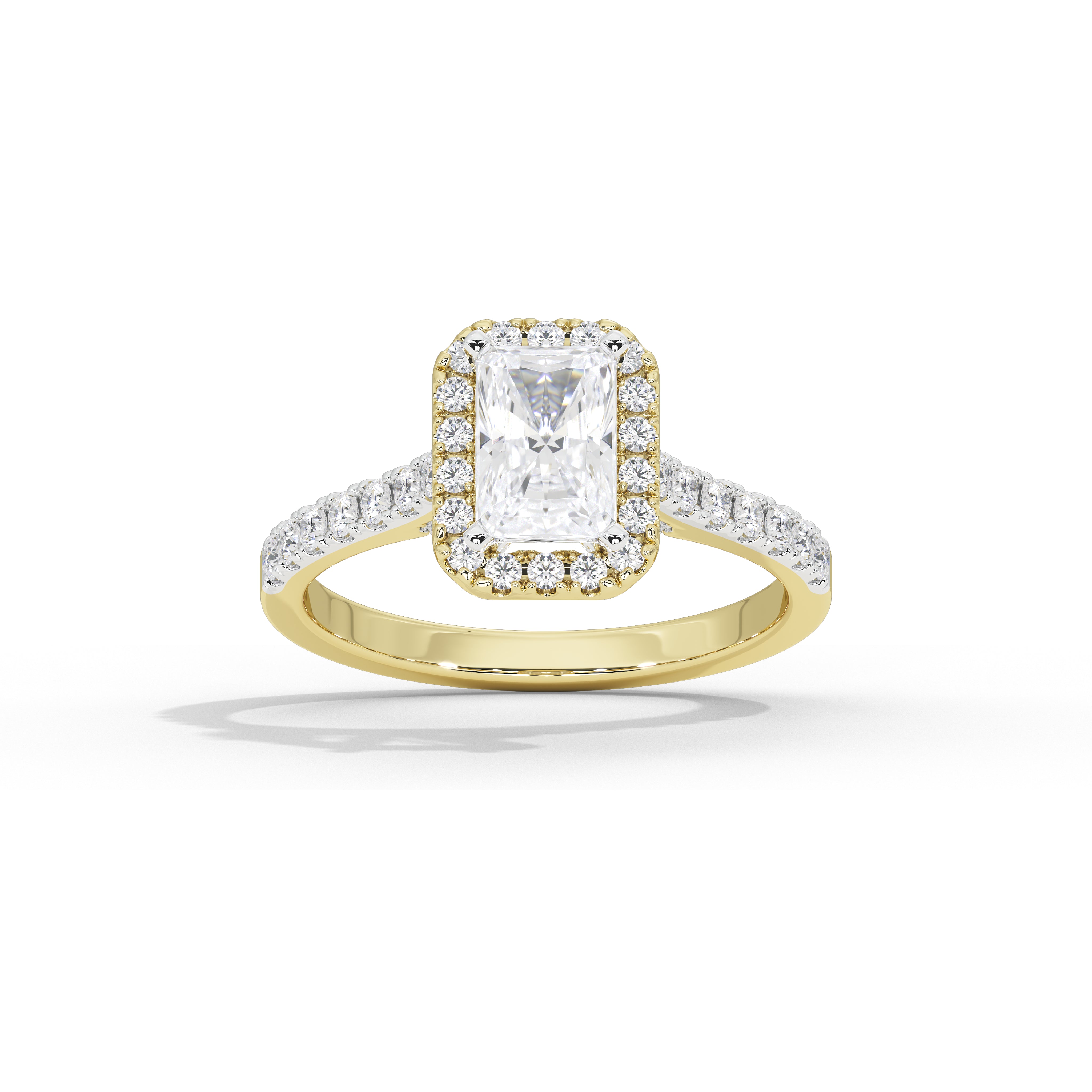 1.5 Carat Lorena Emerald Diamond Ring