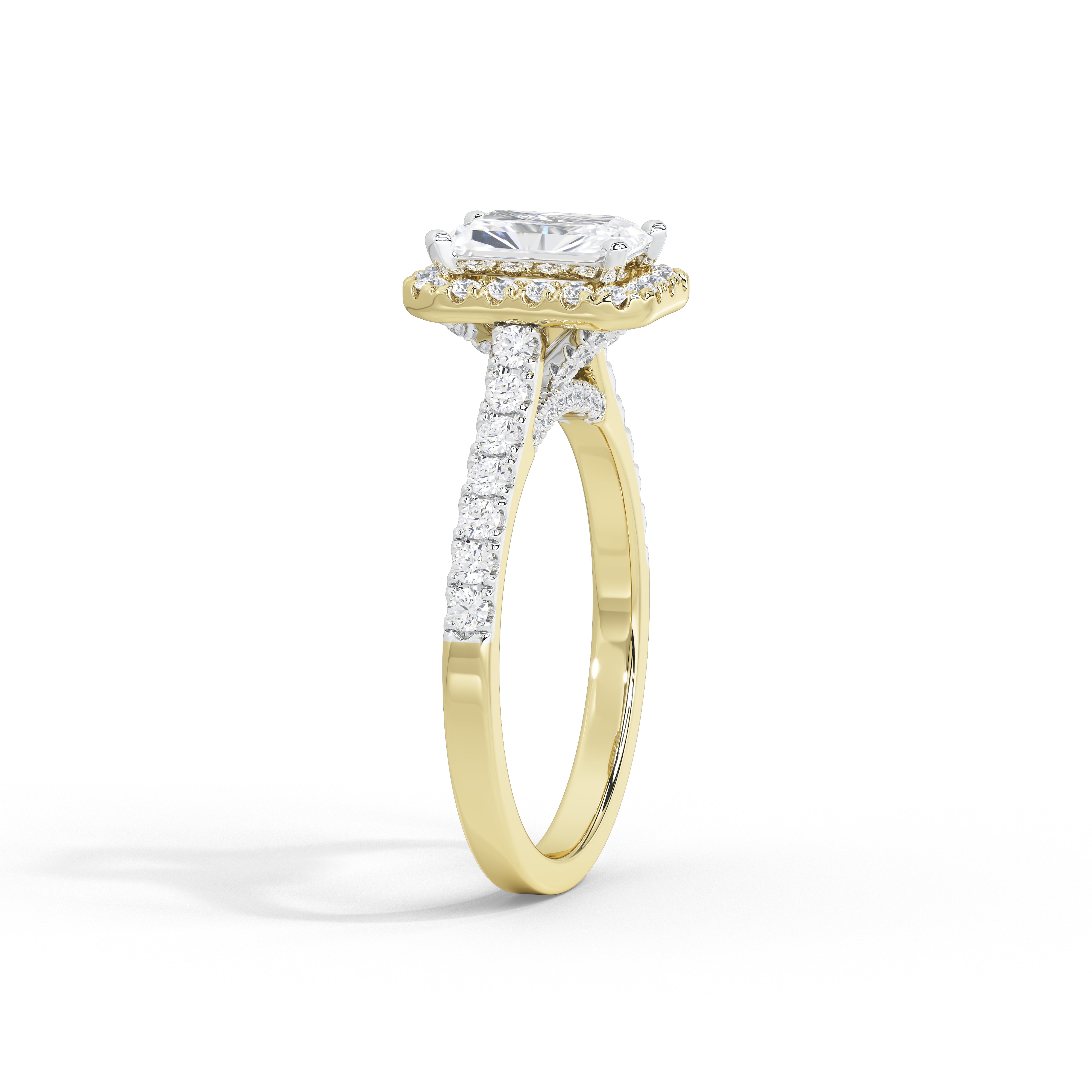 1.5 Carat Lorena Emerald Diamond Ring