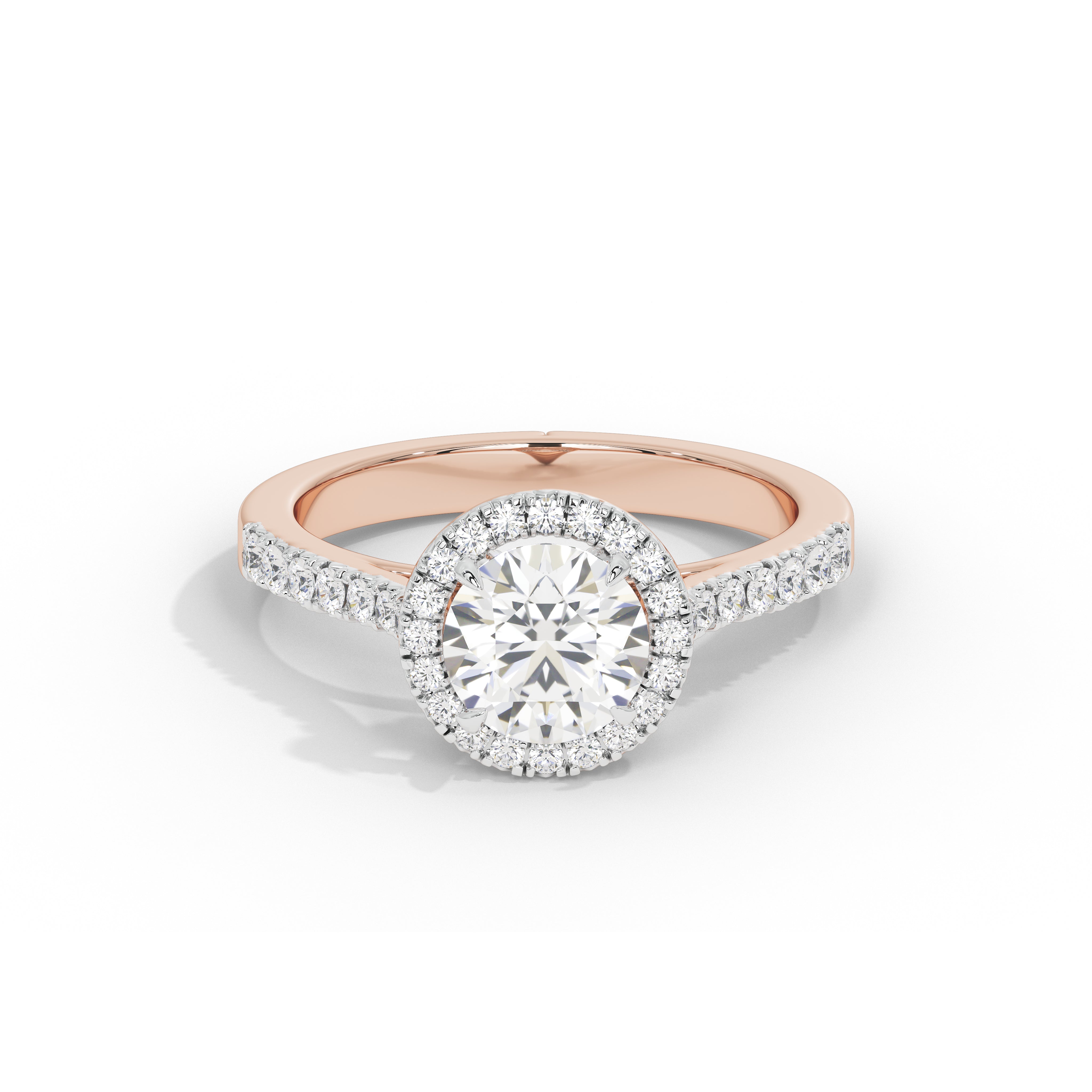 1.2 Carat Calinda Round Halo Diamond Ring