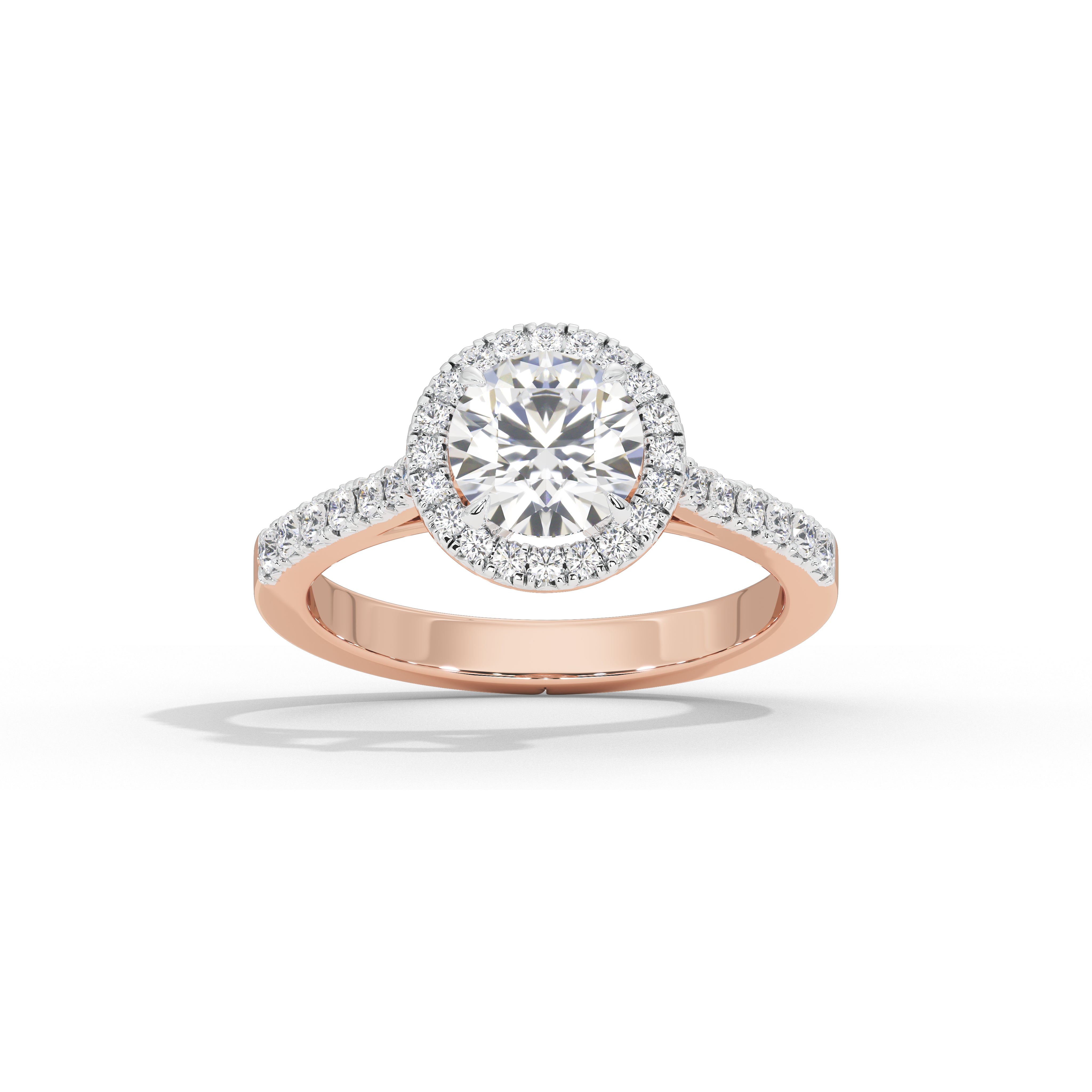 1.2 Carat Calinda Round Halo Diamond Ring