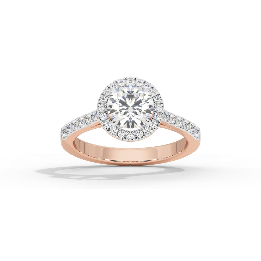 1.2 Carat Calinda Round Halo Diamond Ring