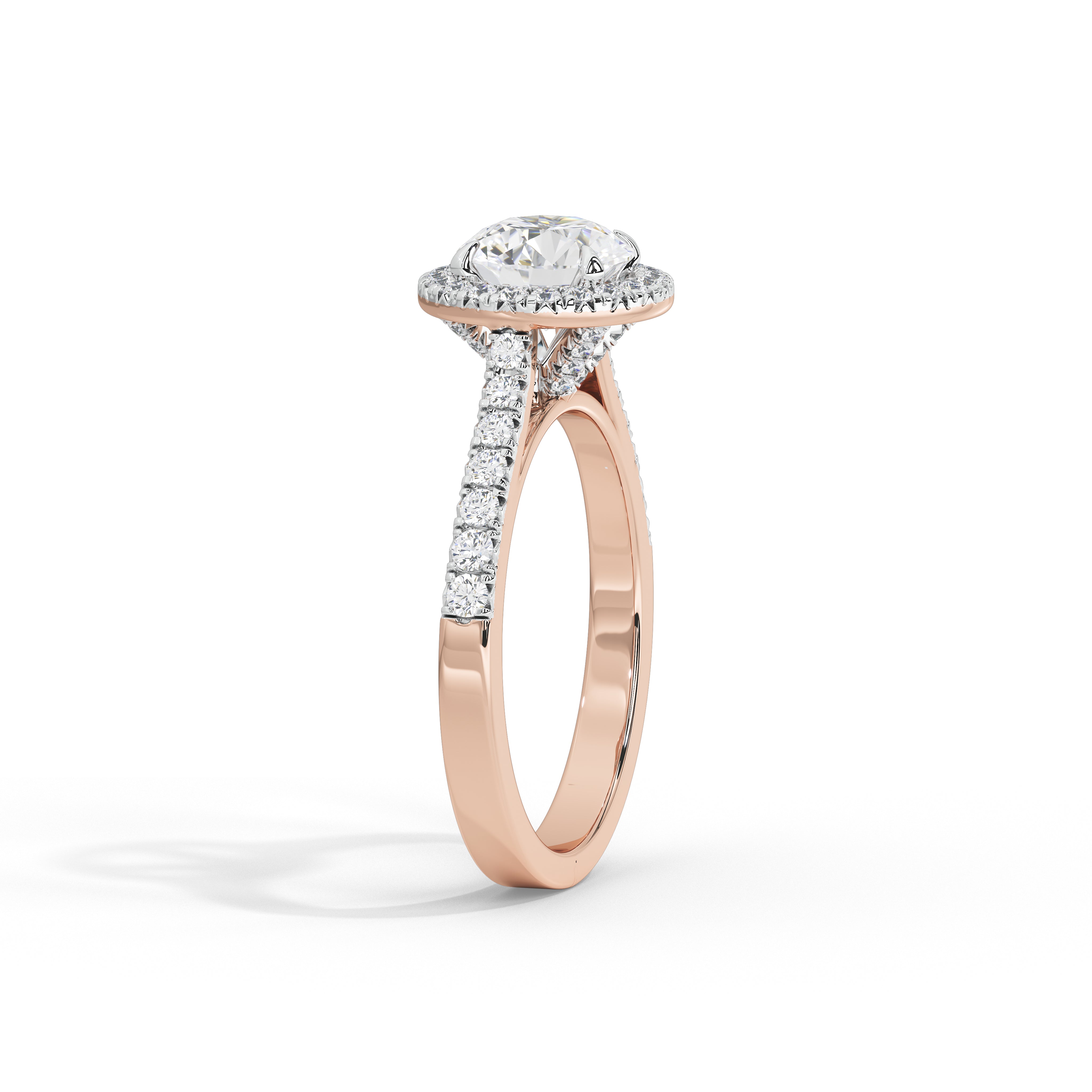 1.2 Carat Calinda Round Halo Diamond Ring