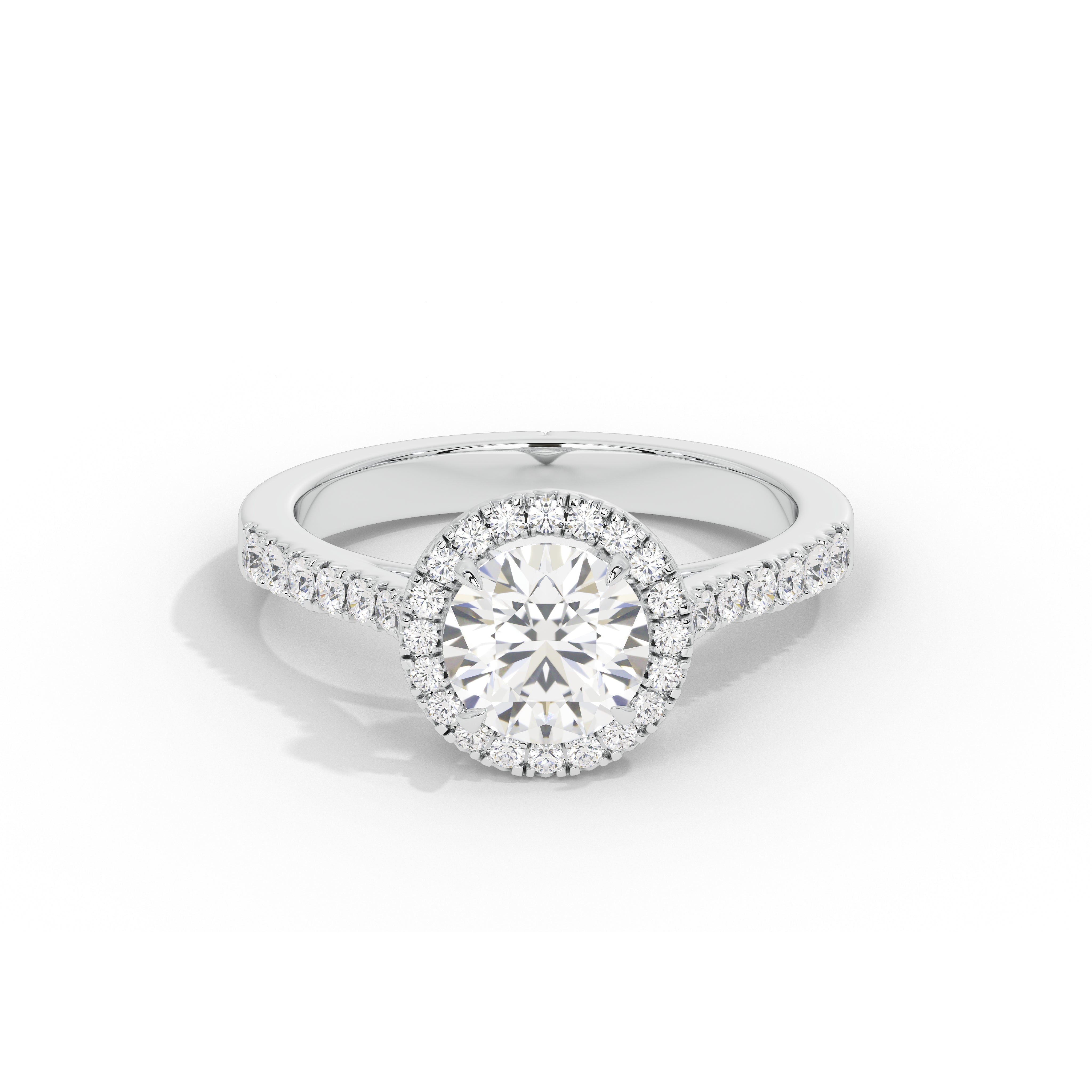 1.2 Carat Calinda Round Halo Diamond Ring