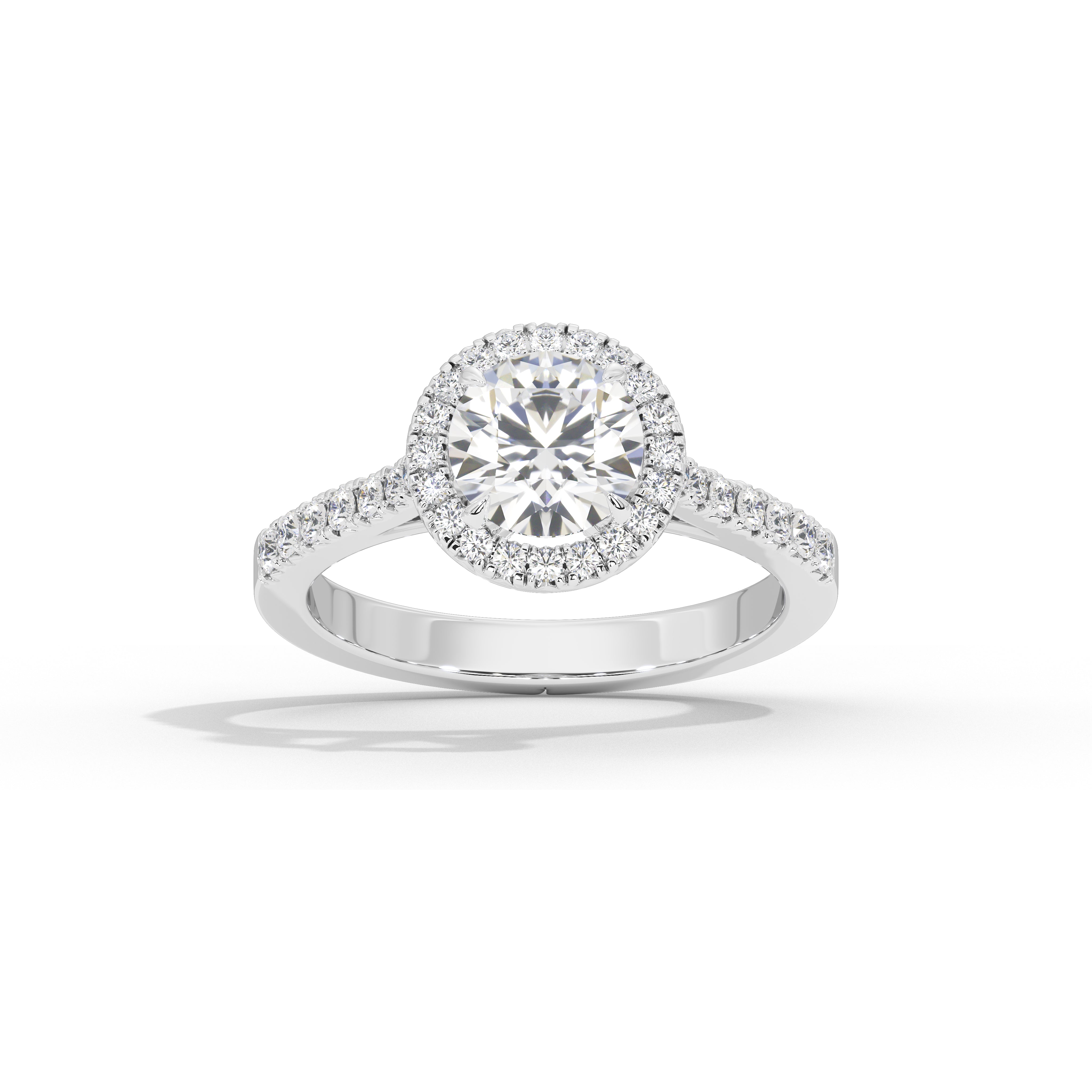 1.2 Carat Calinda Round Halo Diamond Ring