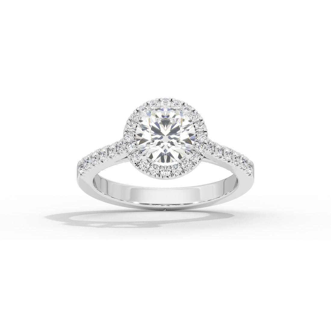 1.2 Carat Calinda Round Halo Diamond Ring