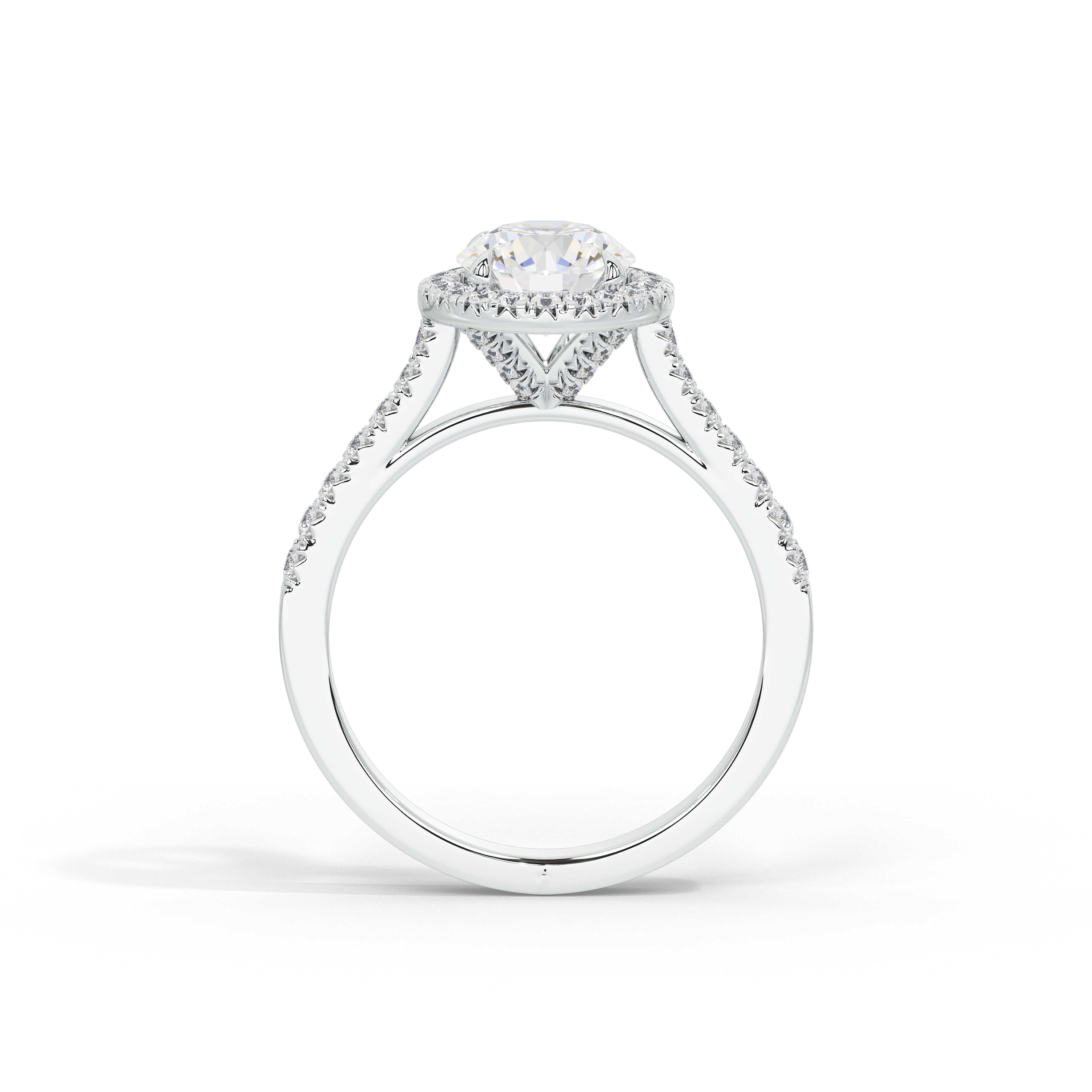 1.2 Carat Calinda Round Halo Diamond Ring