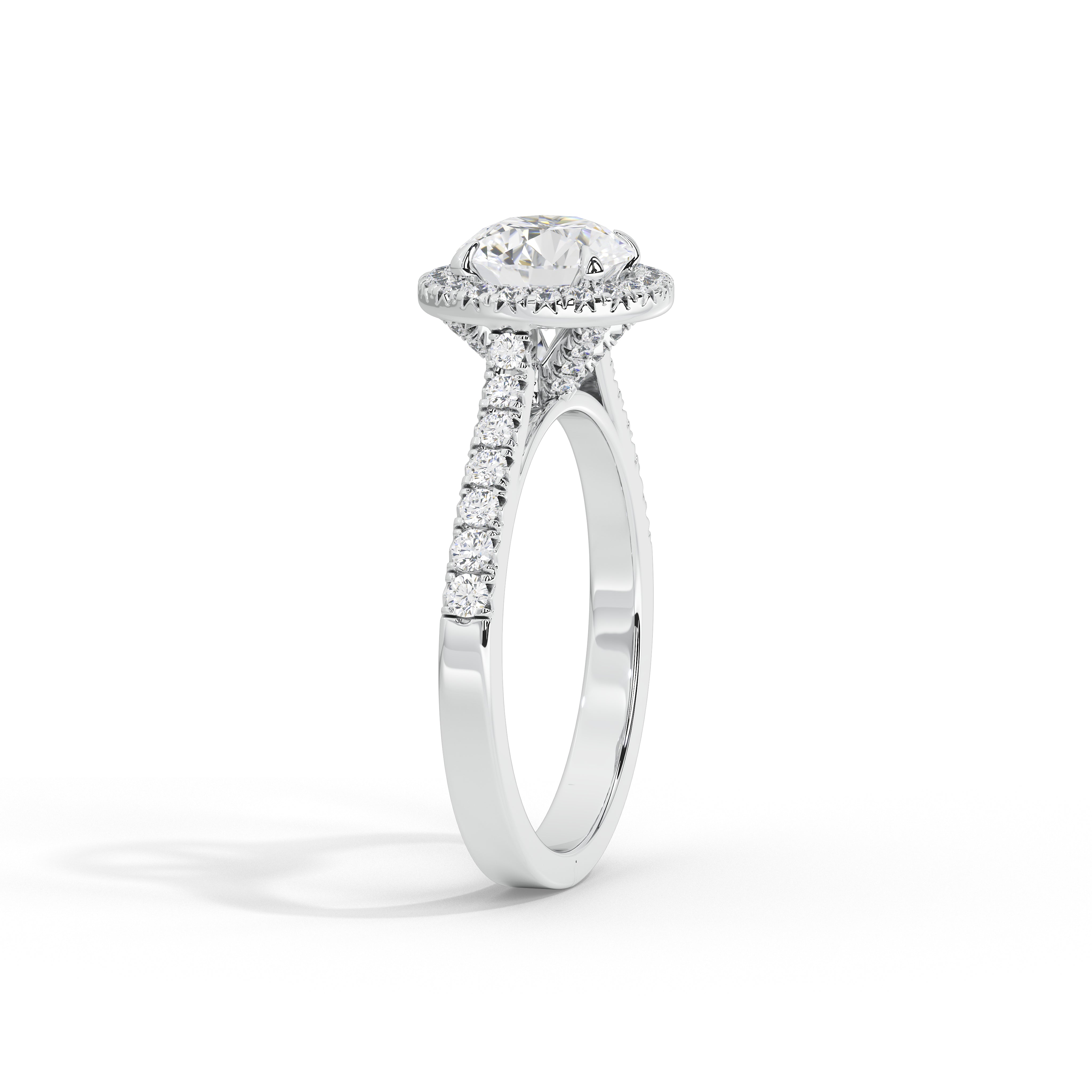 1.2 Carat Calinda Round Halo Diamond Ring