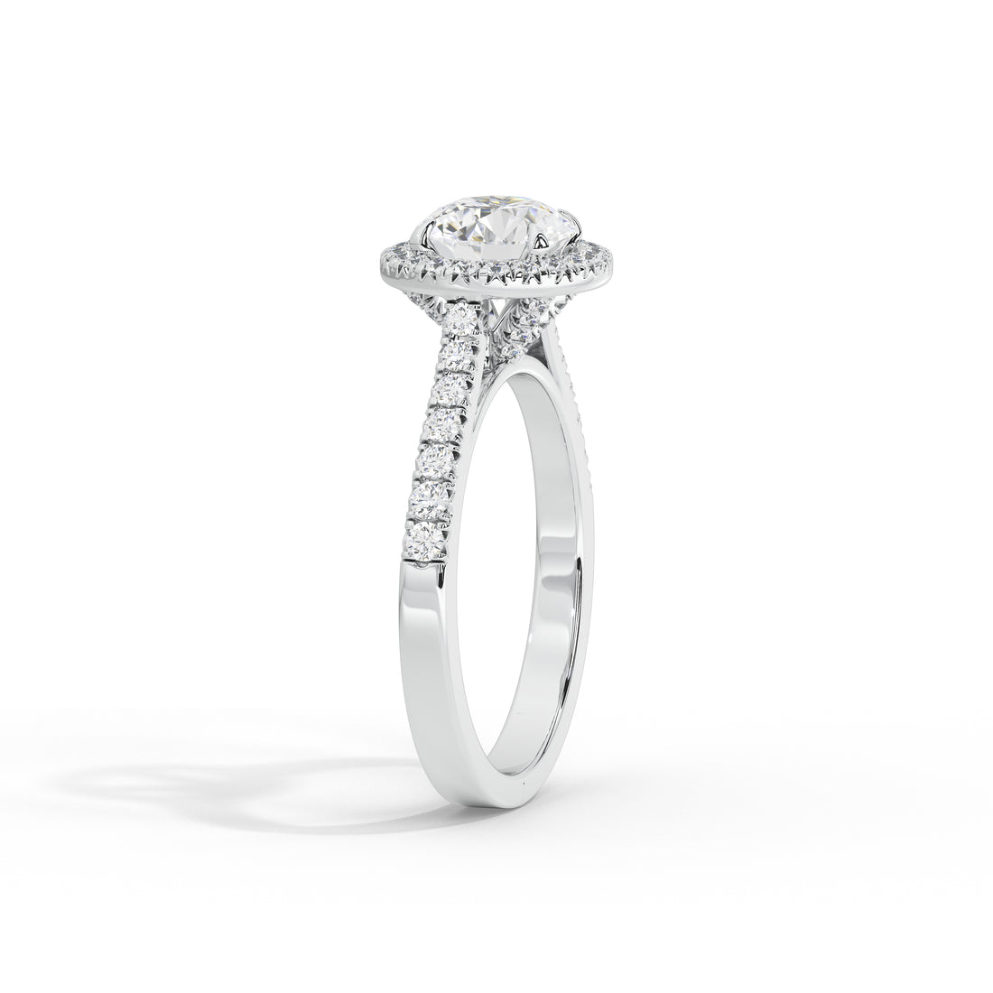1.2 Carat Calinda Round Halo Diamond Ring
