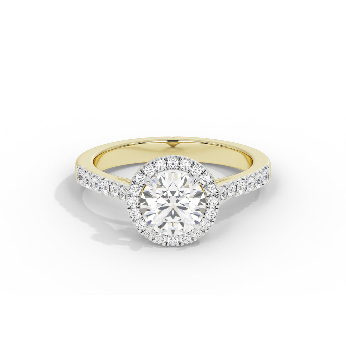 1.2 Carat Calinda Round Halo Diamond Ring