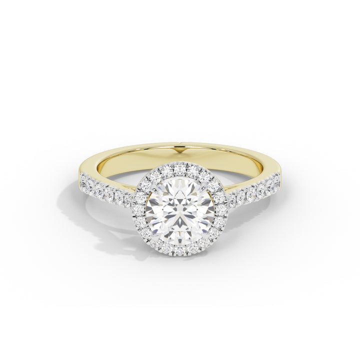 1.2 Carat Calinda Round Halo Diamond Ring