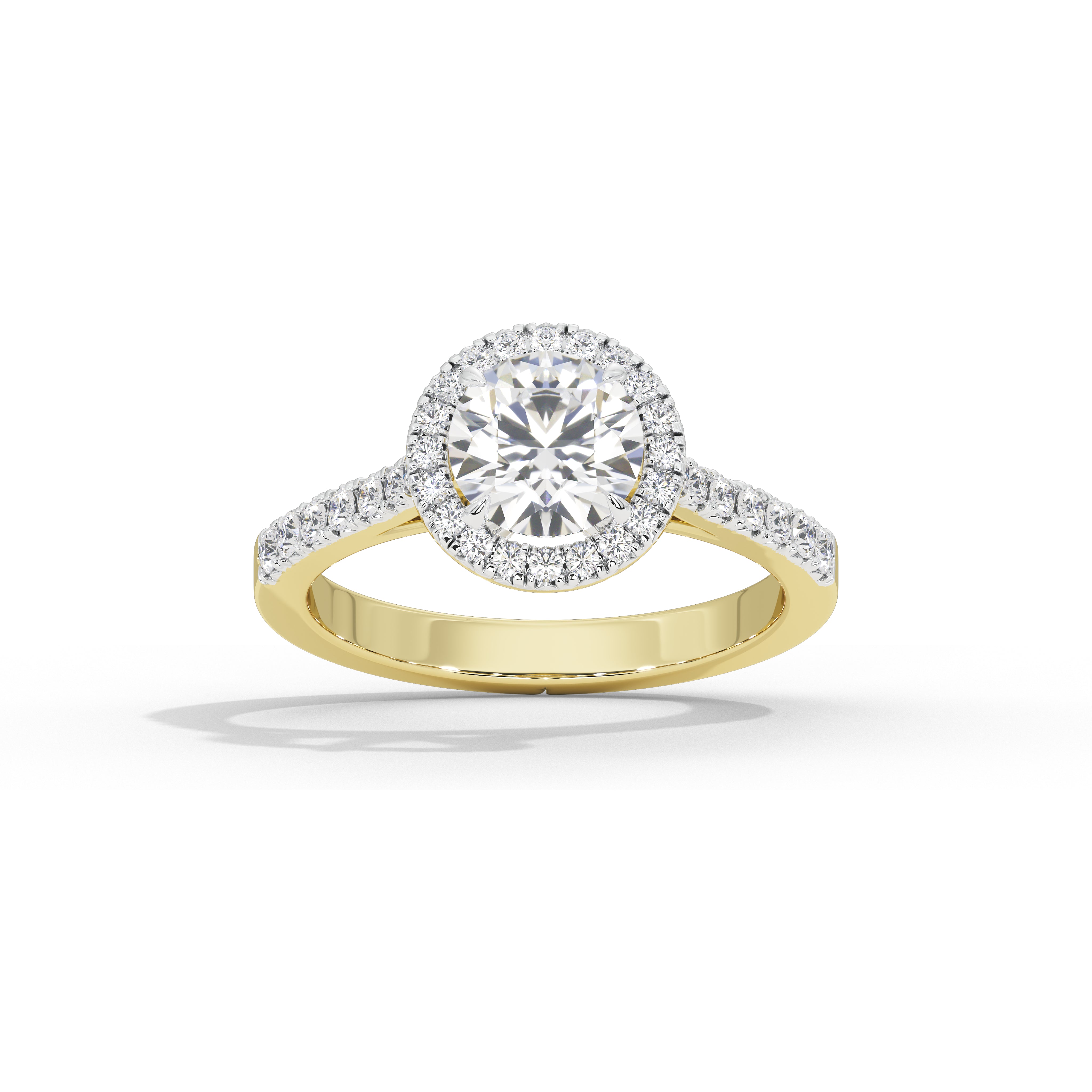 1.2 Carat Calinda Round Halo Diamond Ring