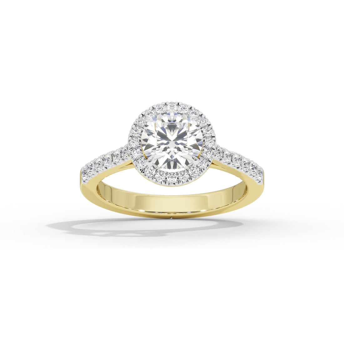 1.2 Carat Calinda Round Halo Diamond Ring