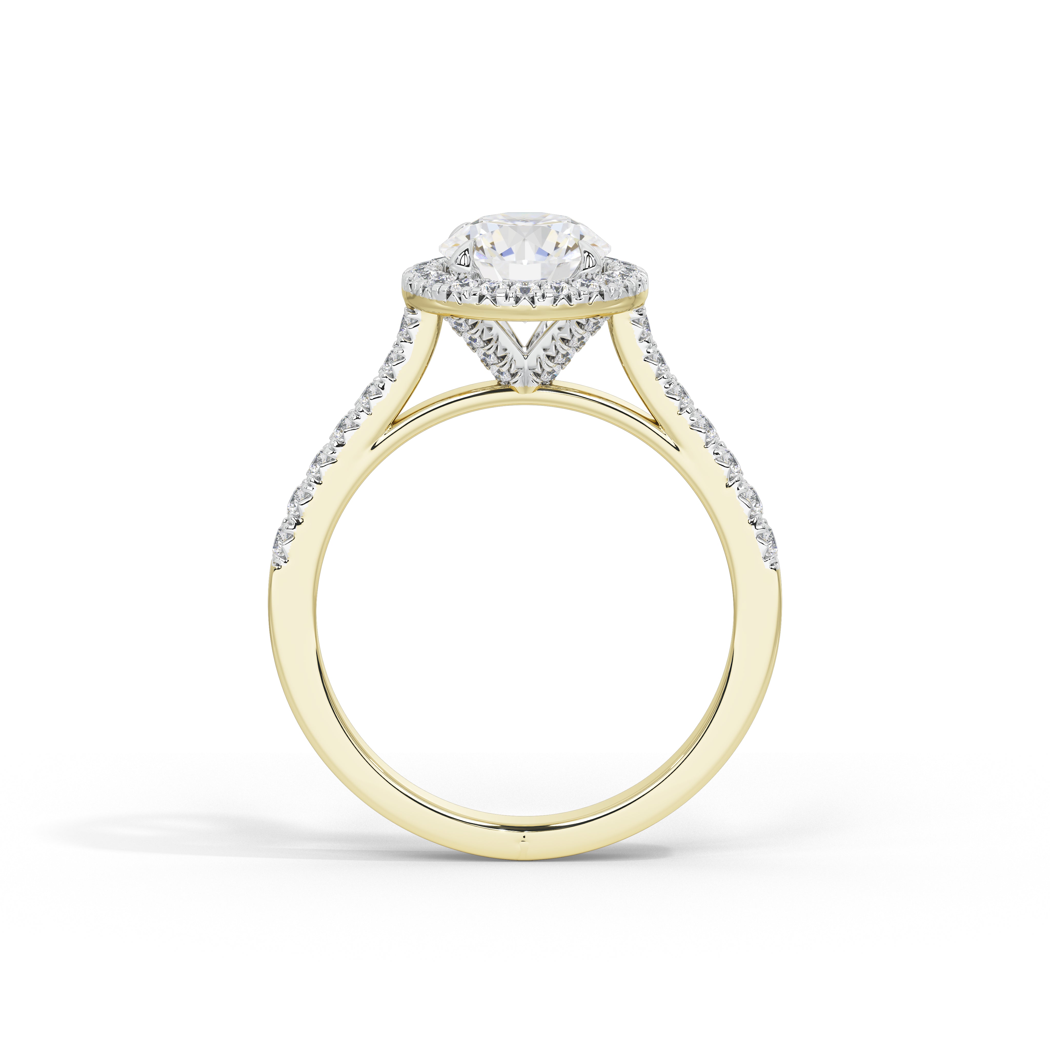 1.2 Carat Calinda Round Halo Diamond Ring