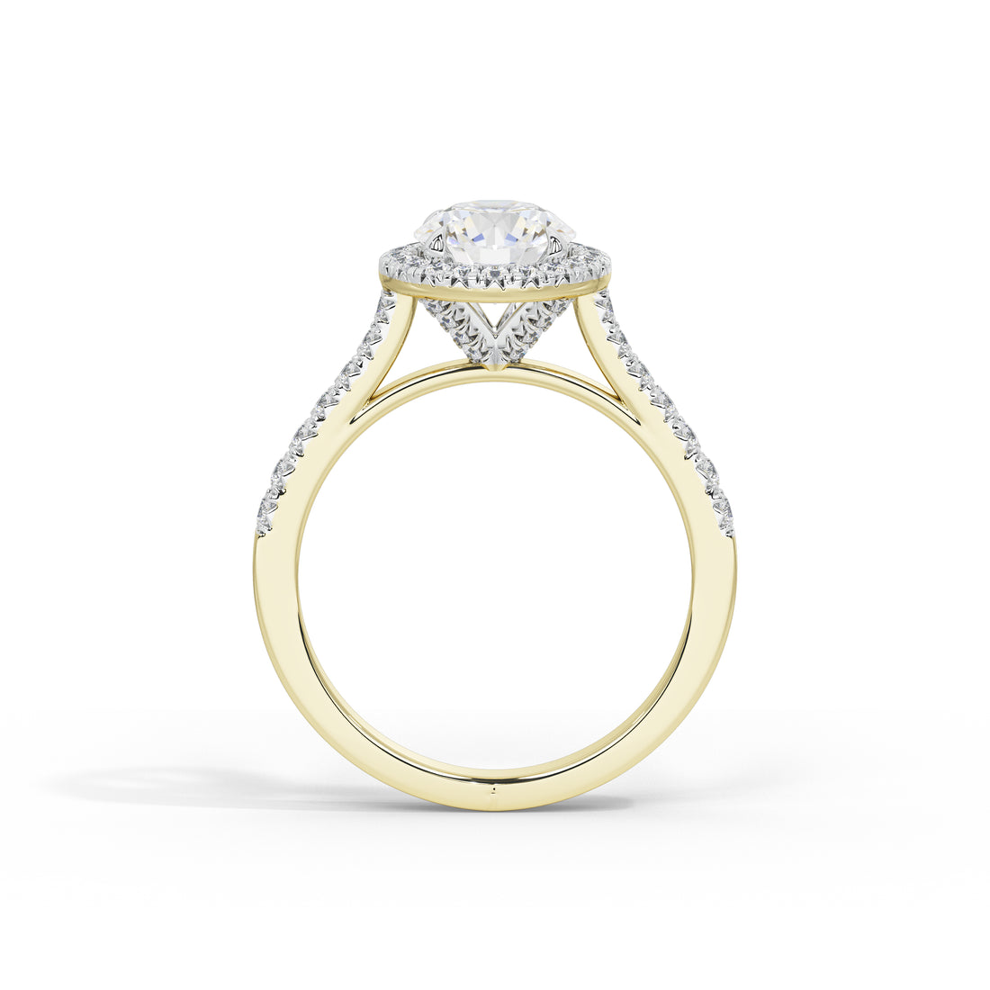 1.2 Carat Calinda Round Halo Diamond Ring