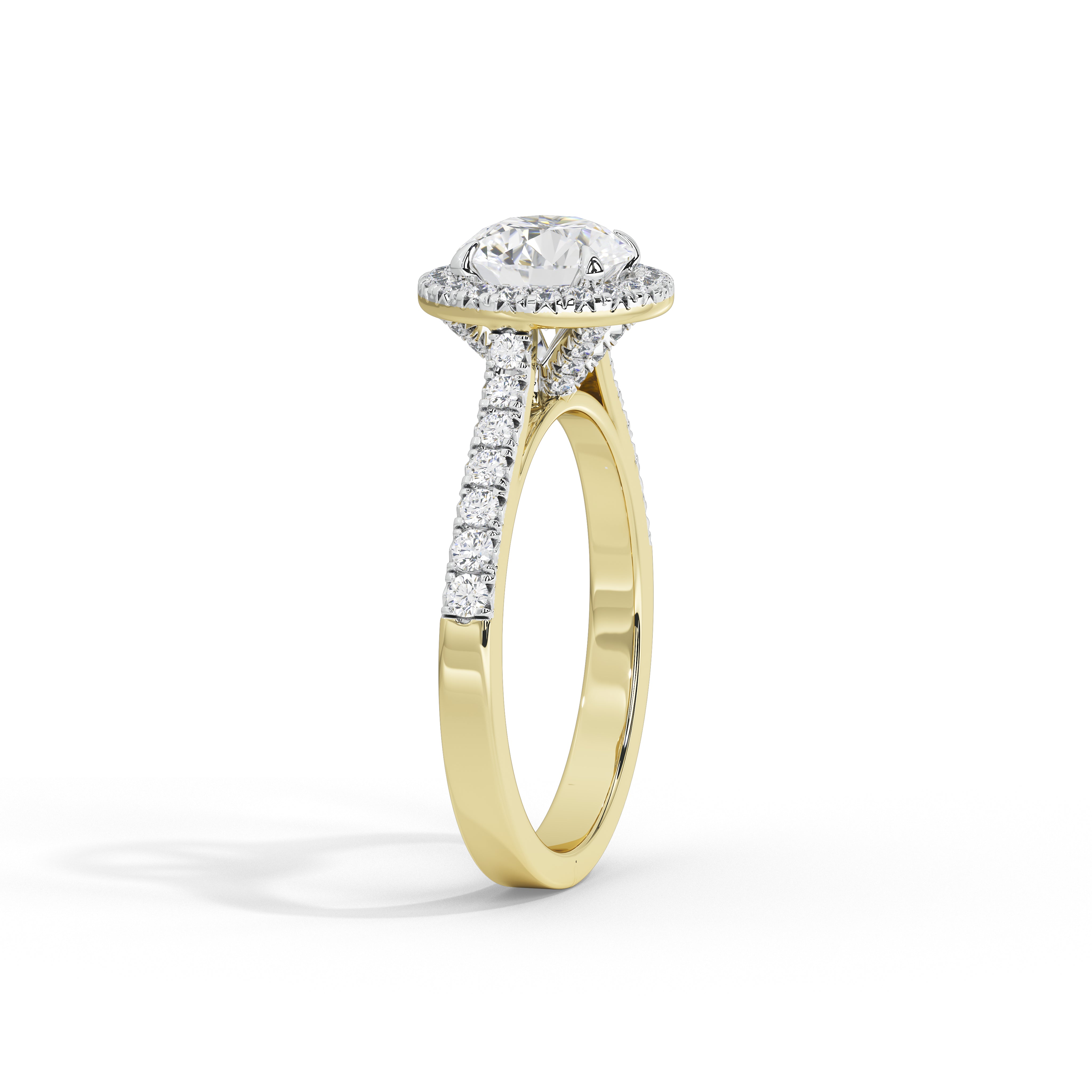 1.2 Carat Calinda Round Halo Diamond Ring