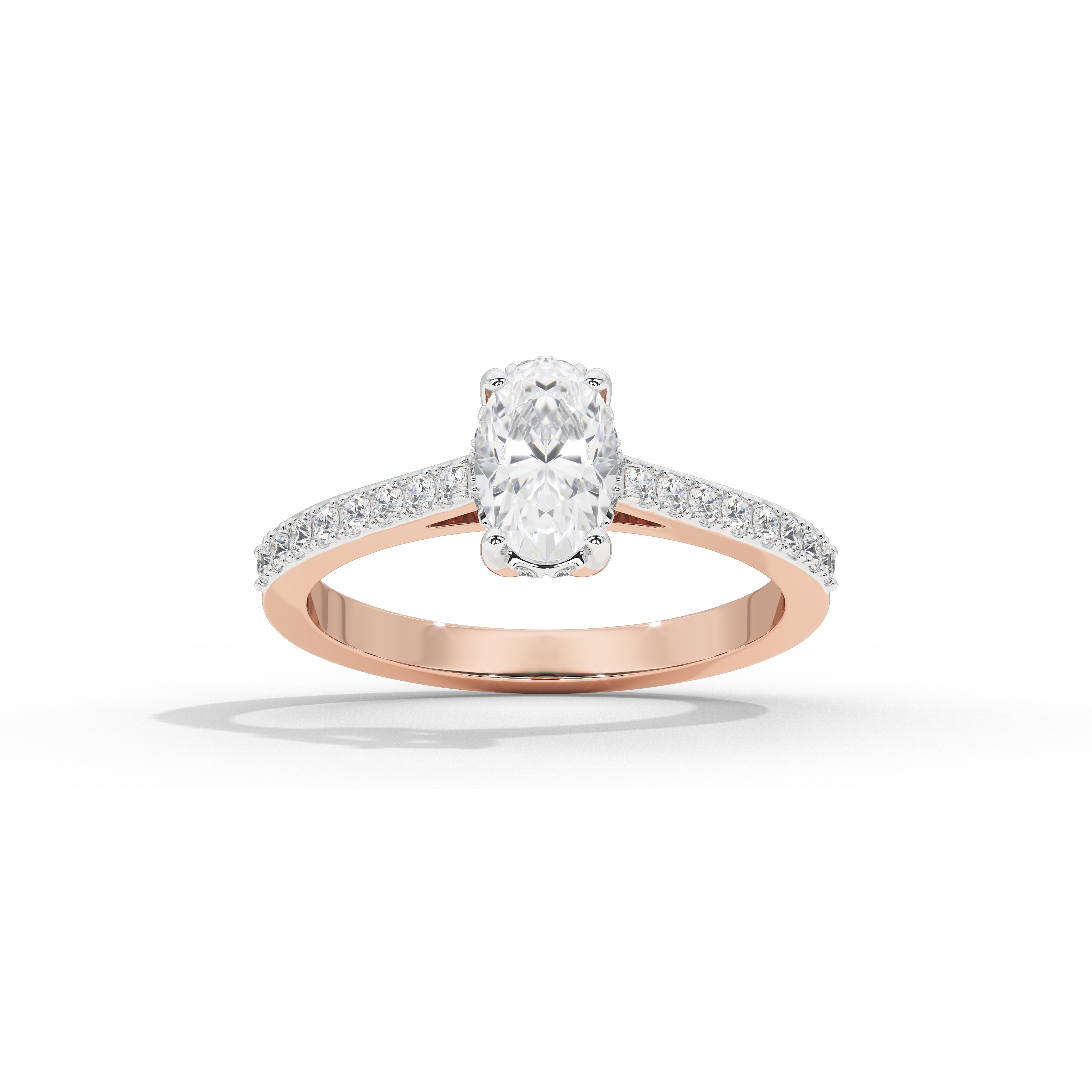 1 Carat Simone Oval Diamond Ring