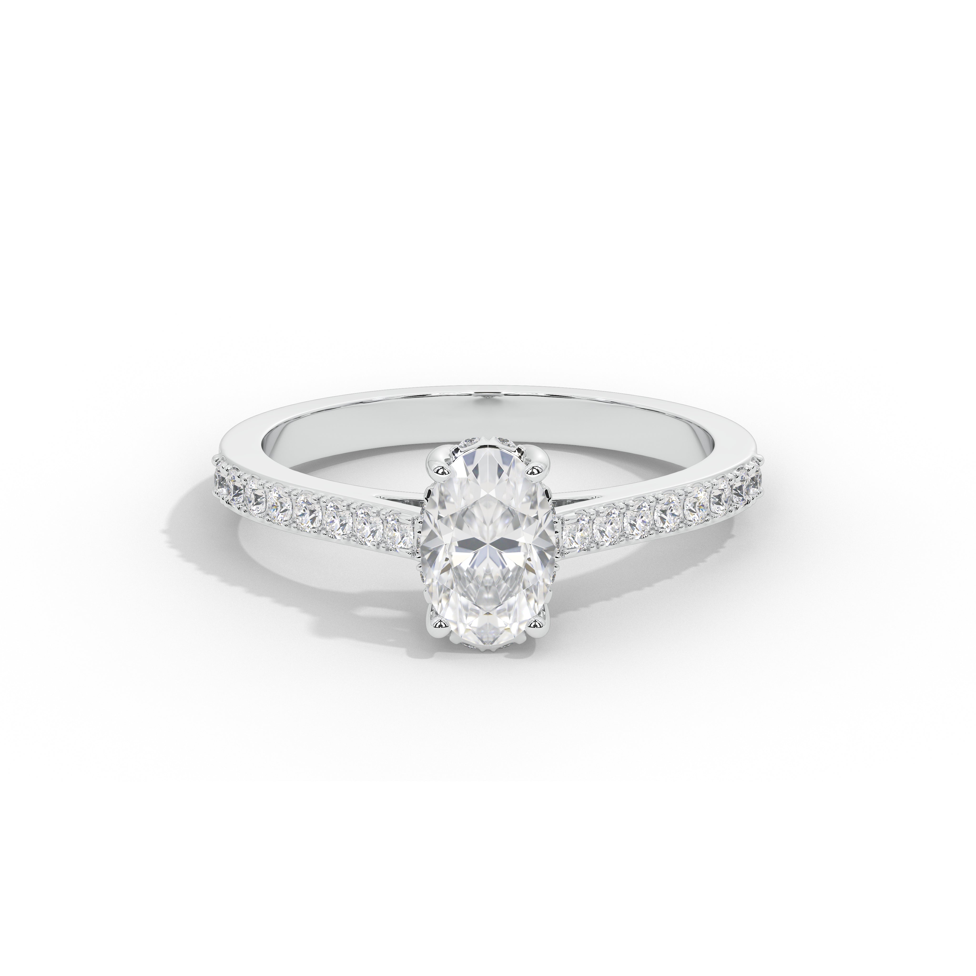 1 Carat Simone Oval Diamond Ring