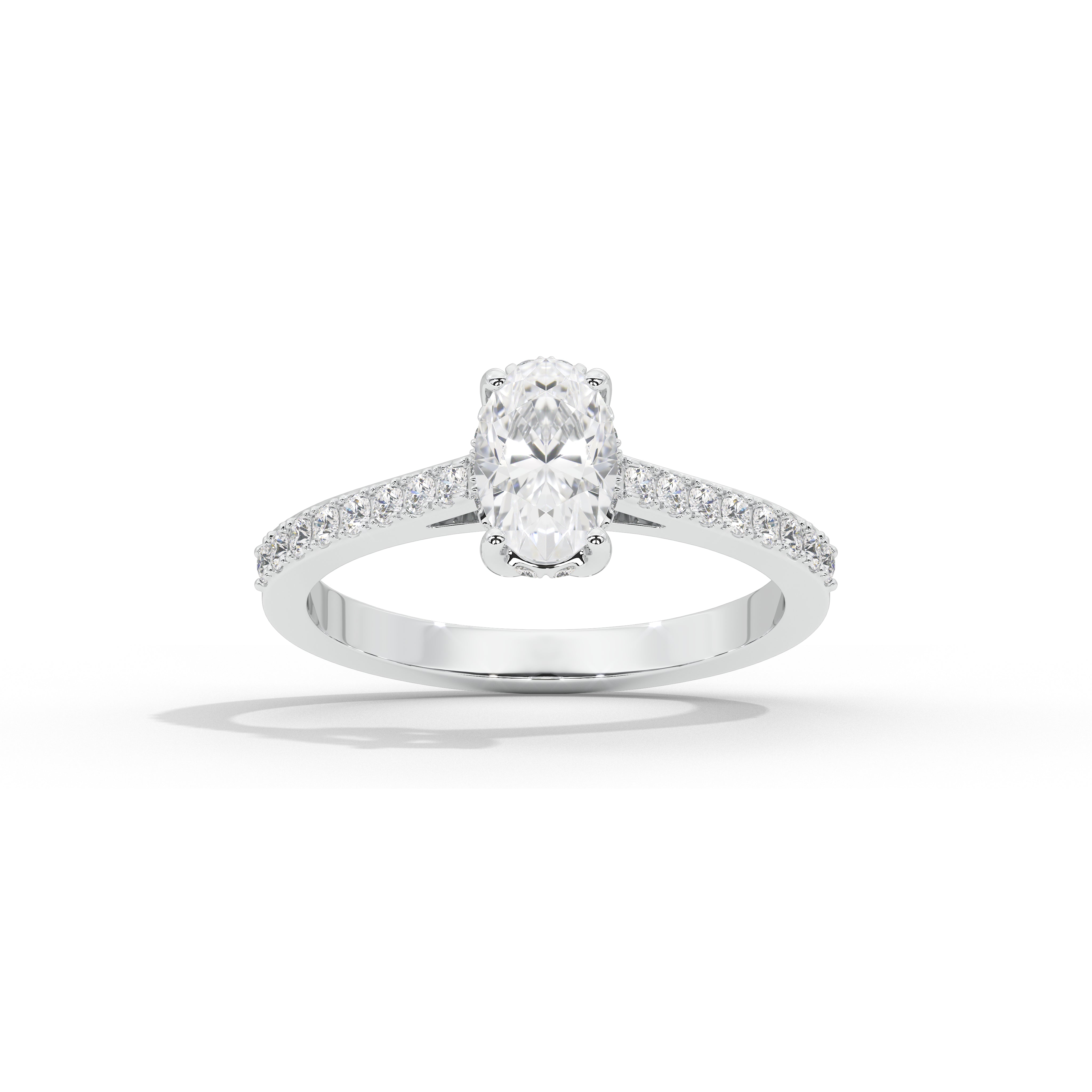 1 Carat Simone Oval Diamond Ring