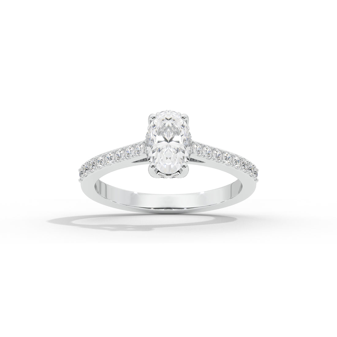 1 Carat Simone Oval Diamond Ring