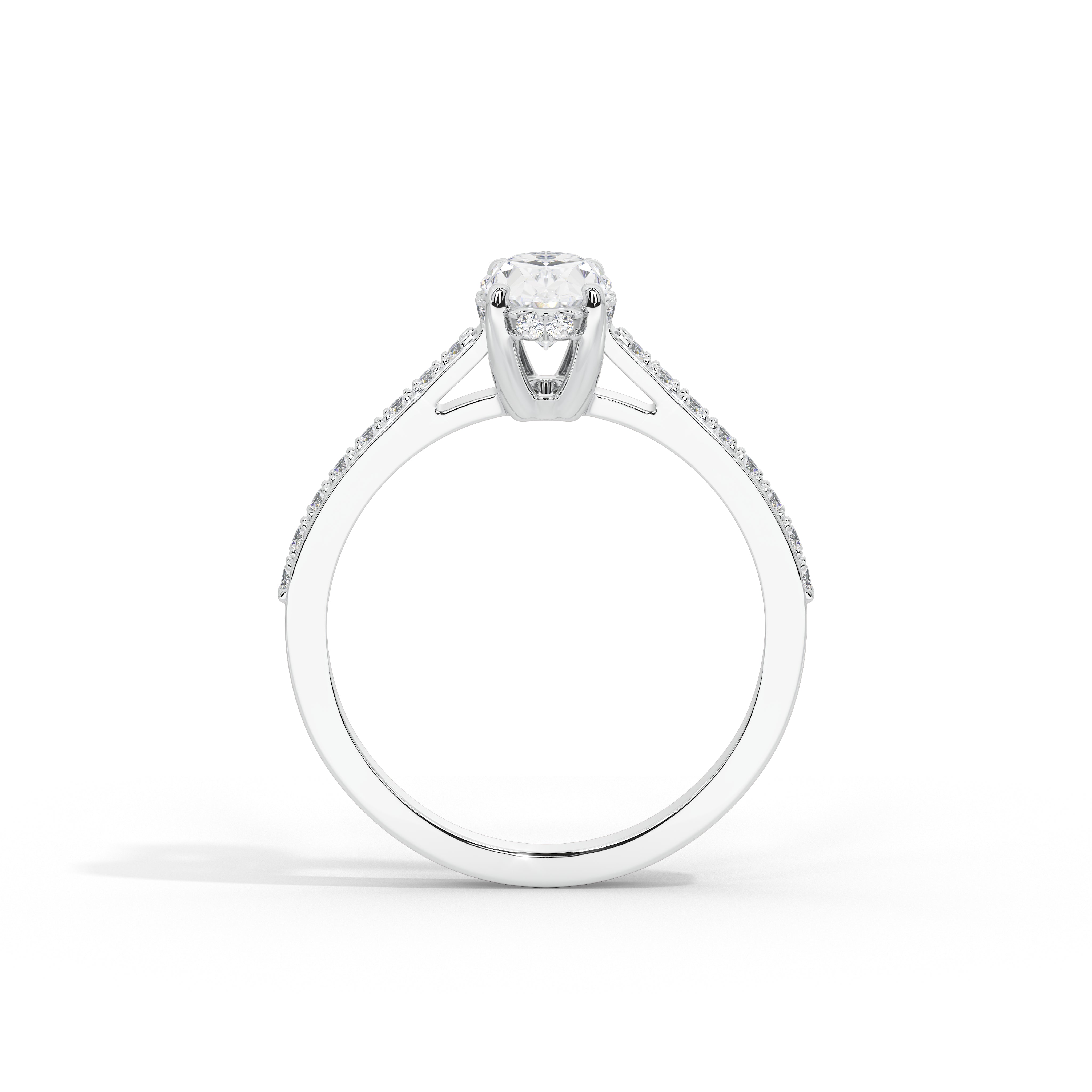 1 Carat Simone Oval Diamond Ring
