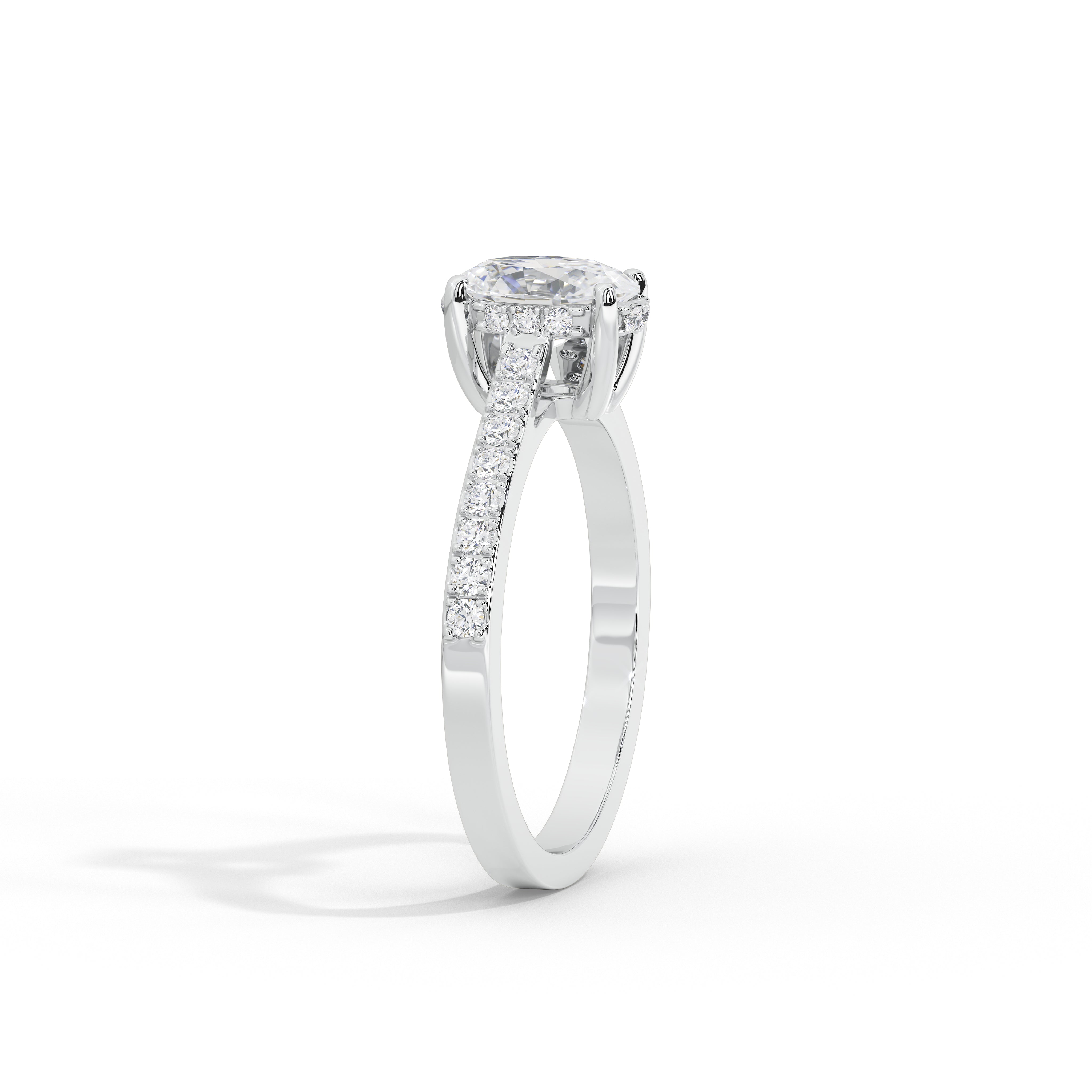 1 Carat Simone Oval Diamond Ring