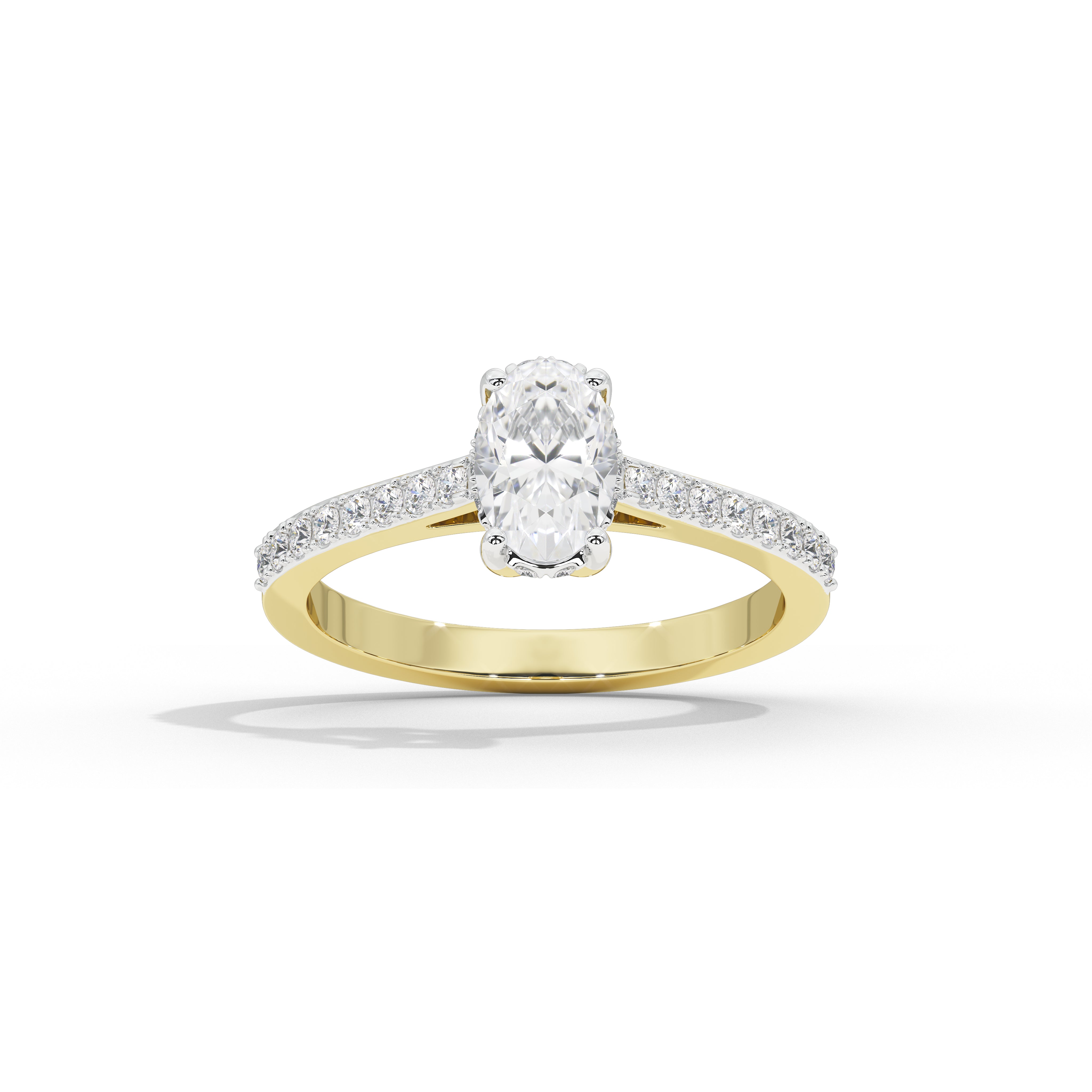1 Carat Simone Oval Diamond Ring