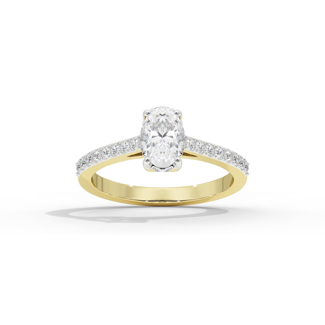 1 Carat Simone Oval Diamond Ring