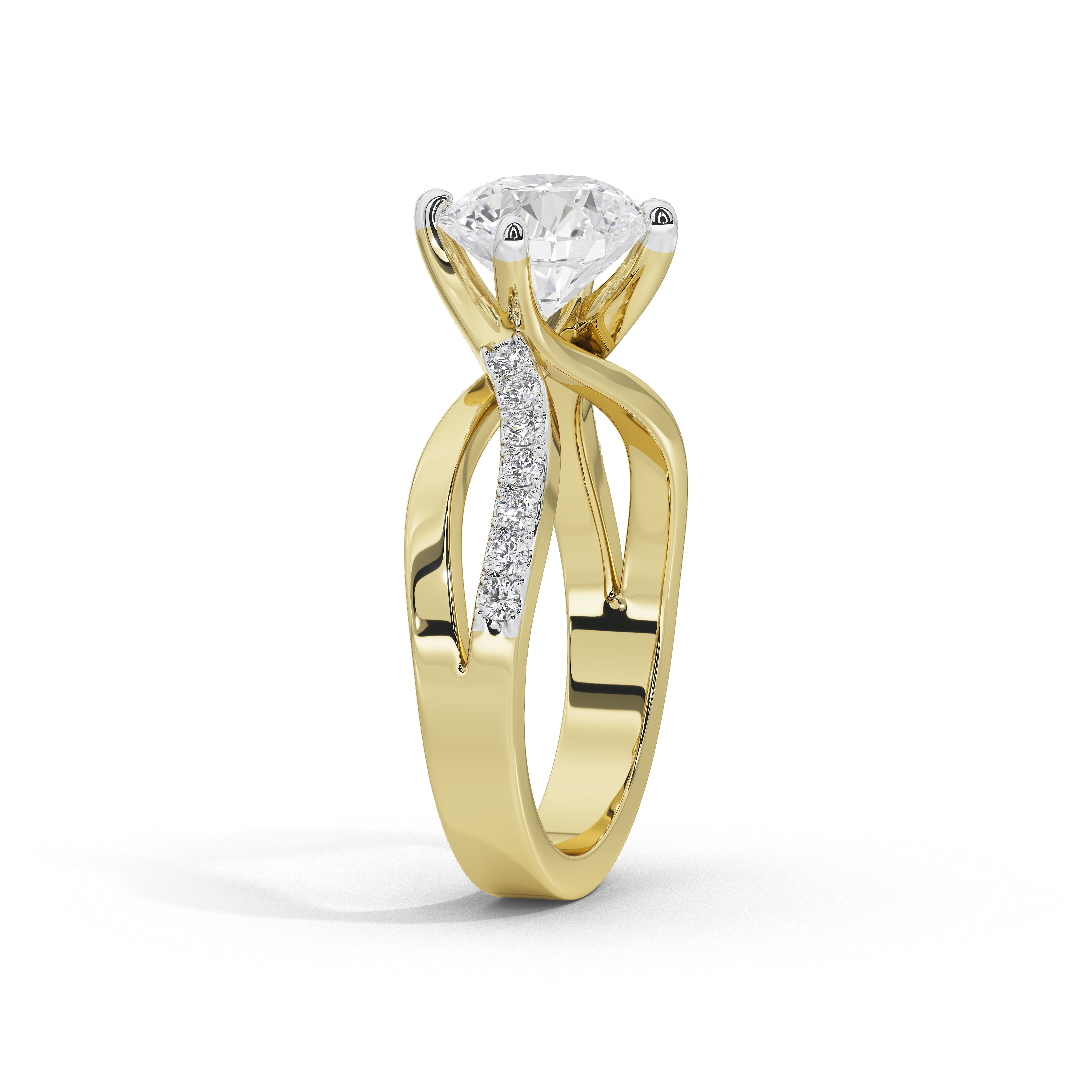 3 Carat Livia Classic Twist Ring