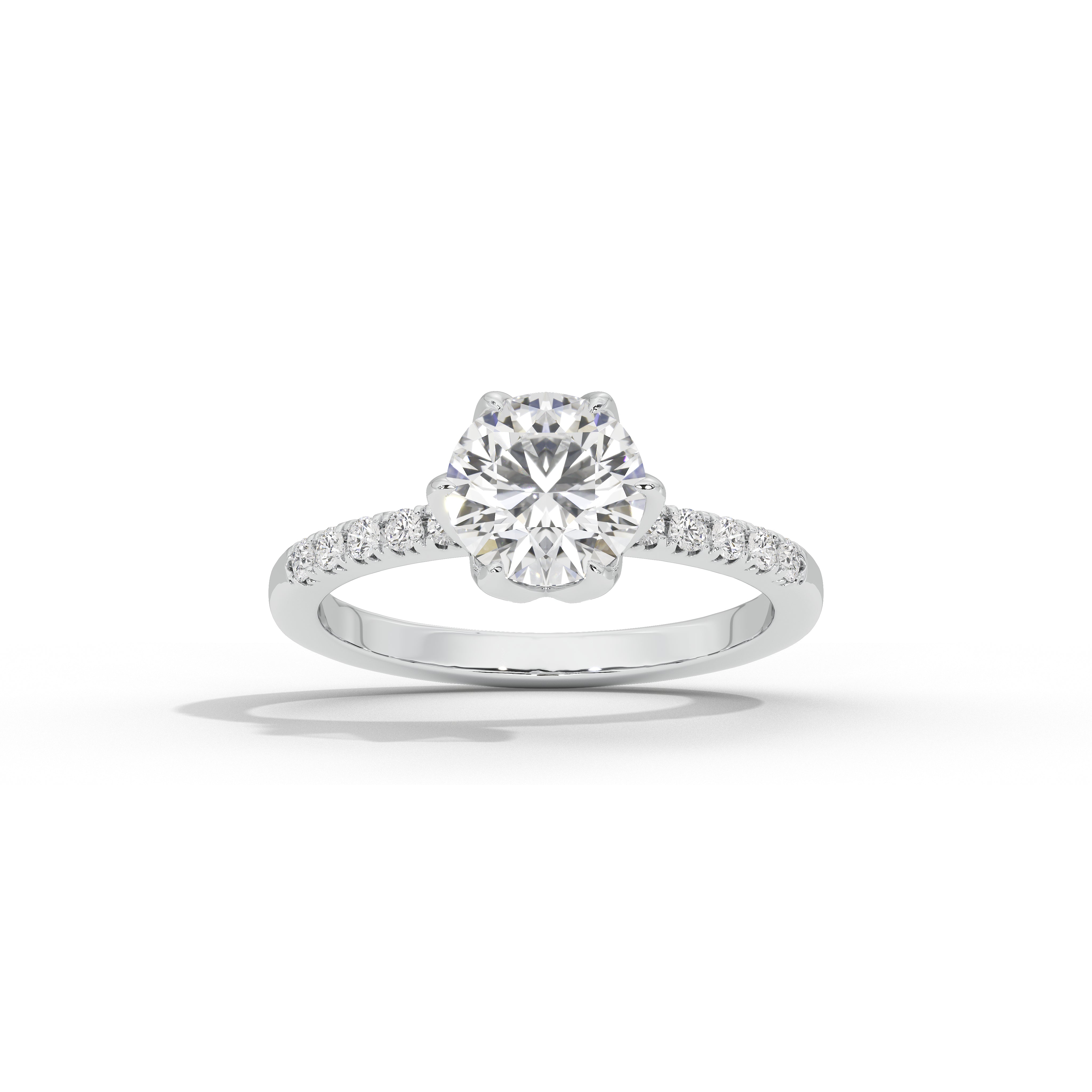 1.5 Carat Maahika Round Diamond Ring