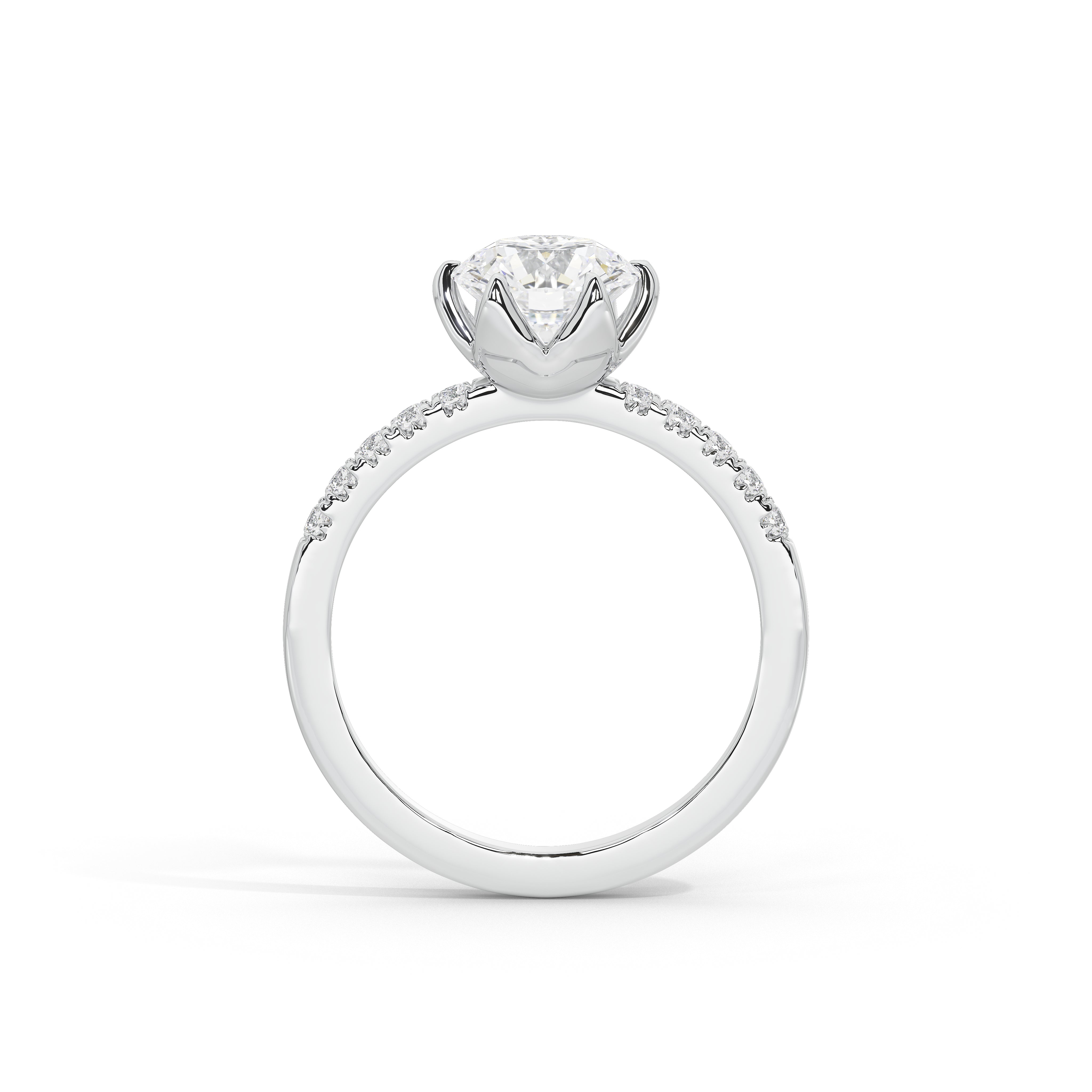 1.5 Carat Maahika Round Diamond Ring
