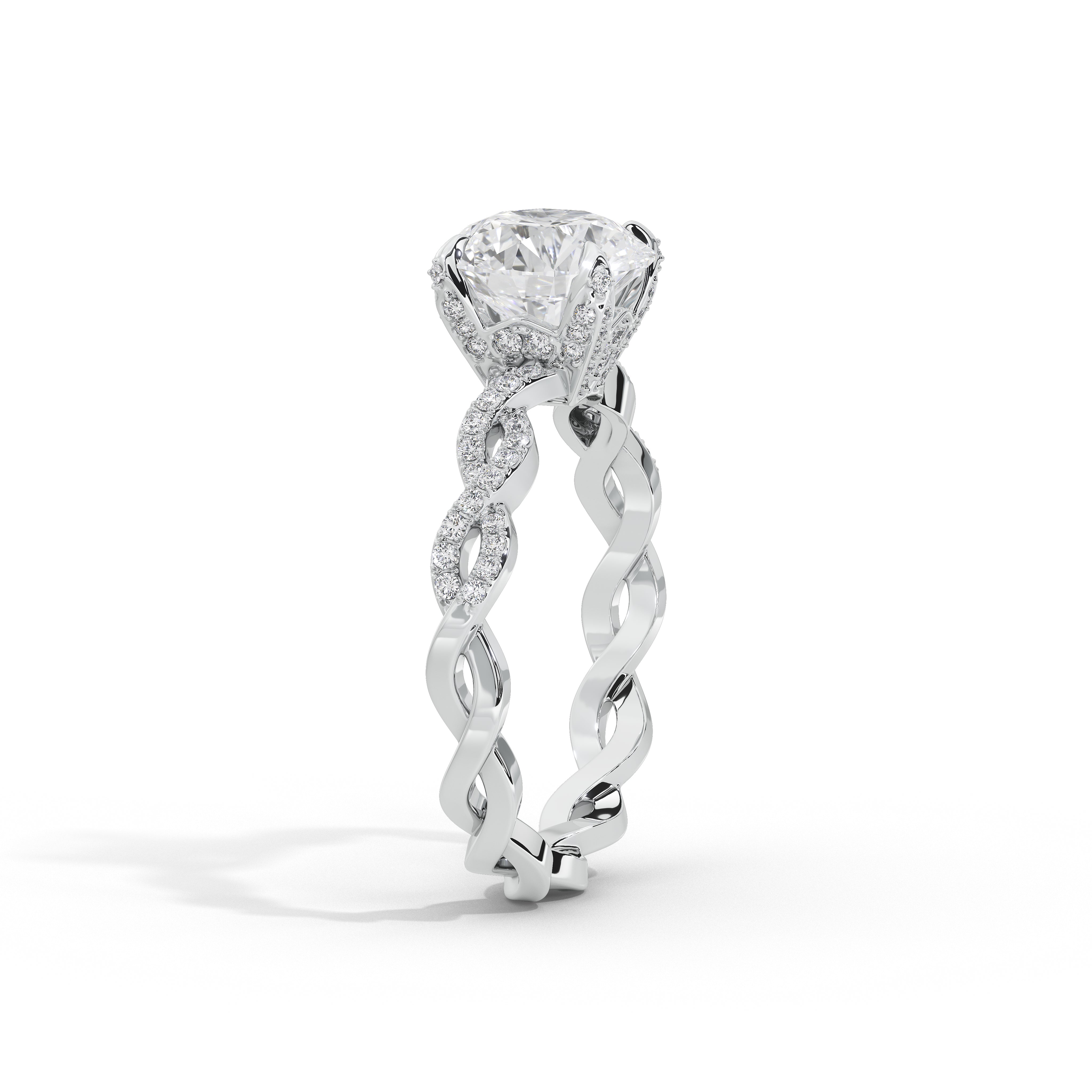 1 Carat Leila Round Solitaire Ring