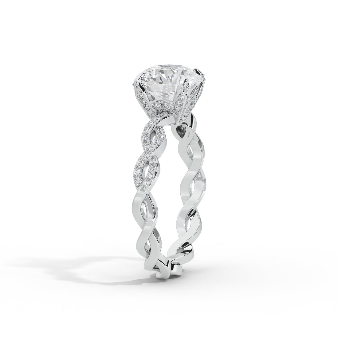 1 Carat Leila Round Solitaire Ring