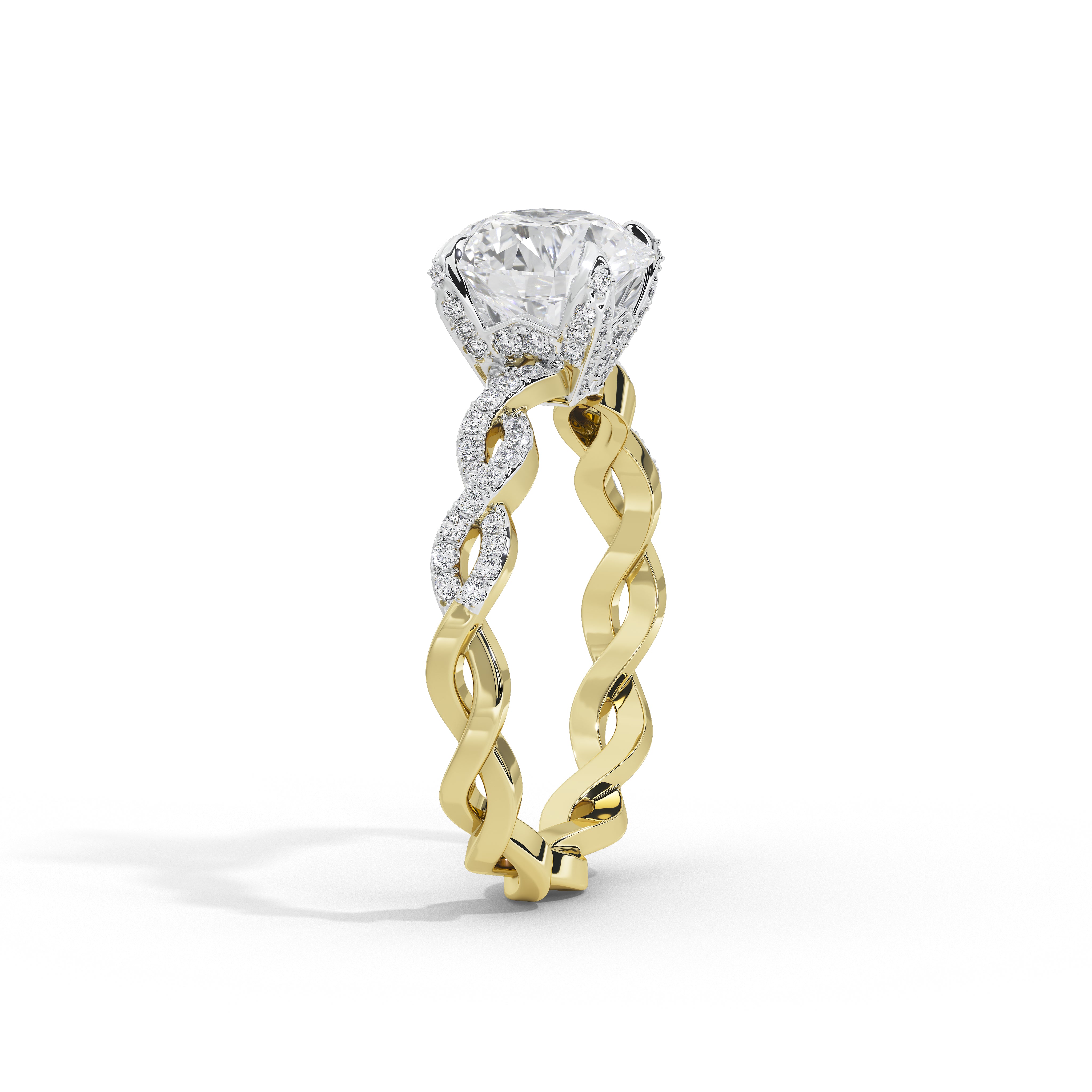 1 Carat Leila Round Solitaire Ring