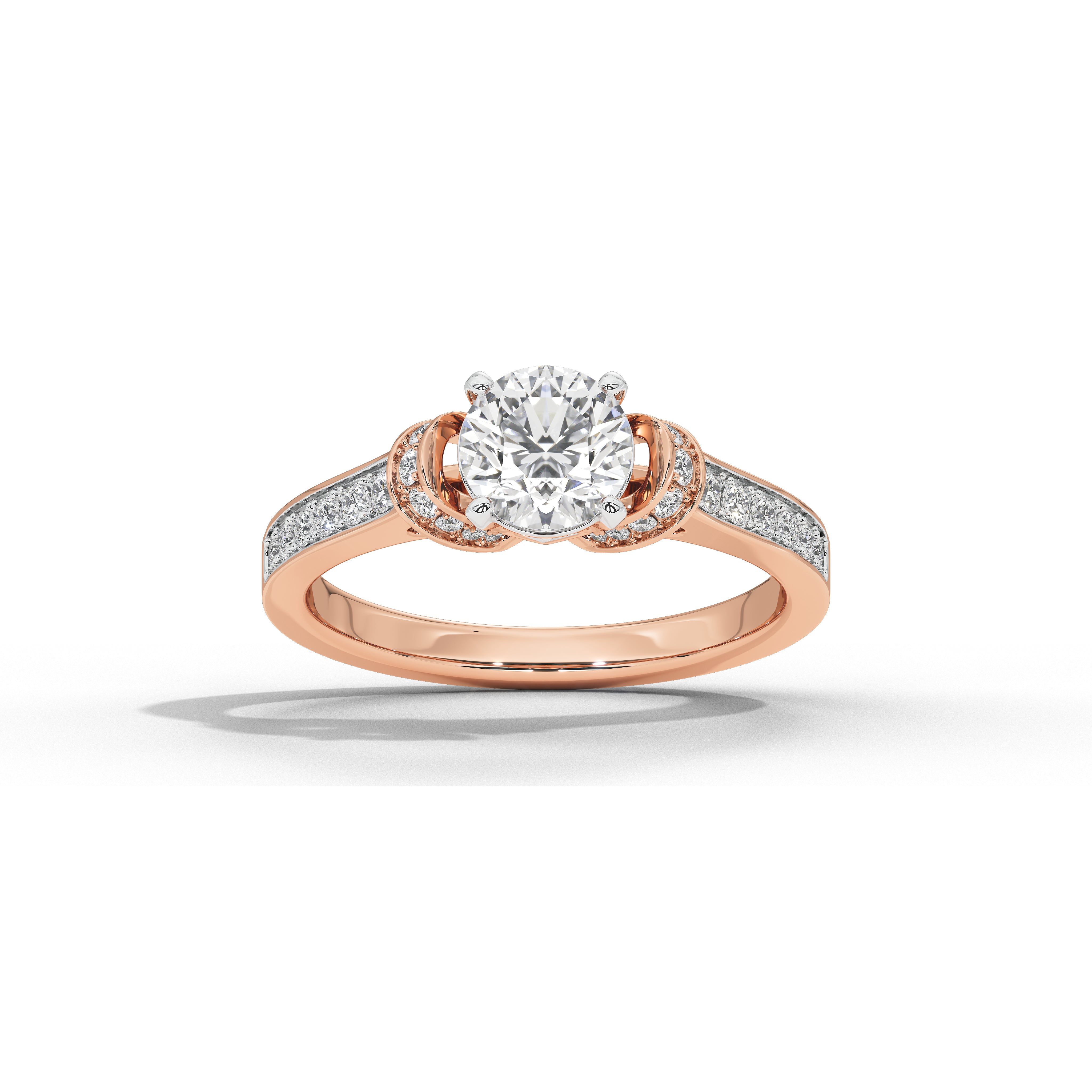 1 Carat Cynthia Round Double Halo Ring