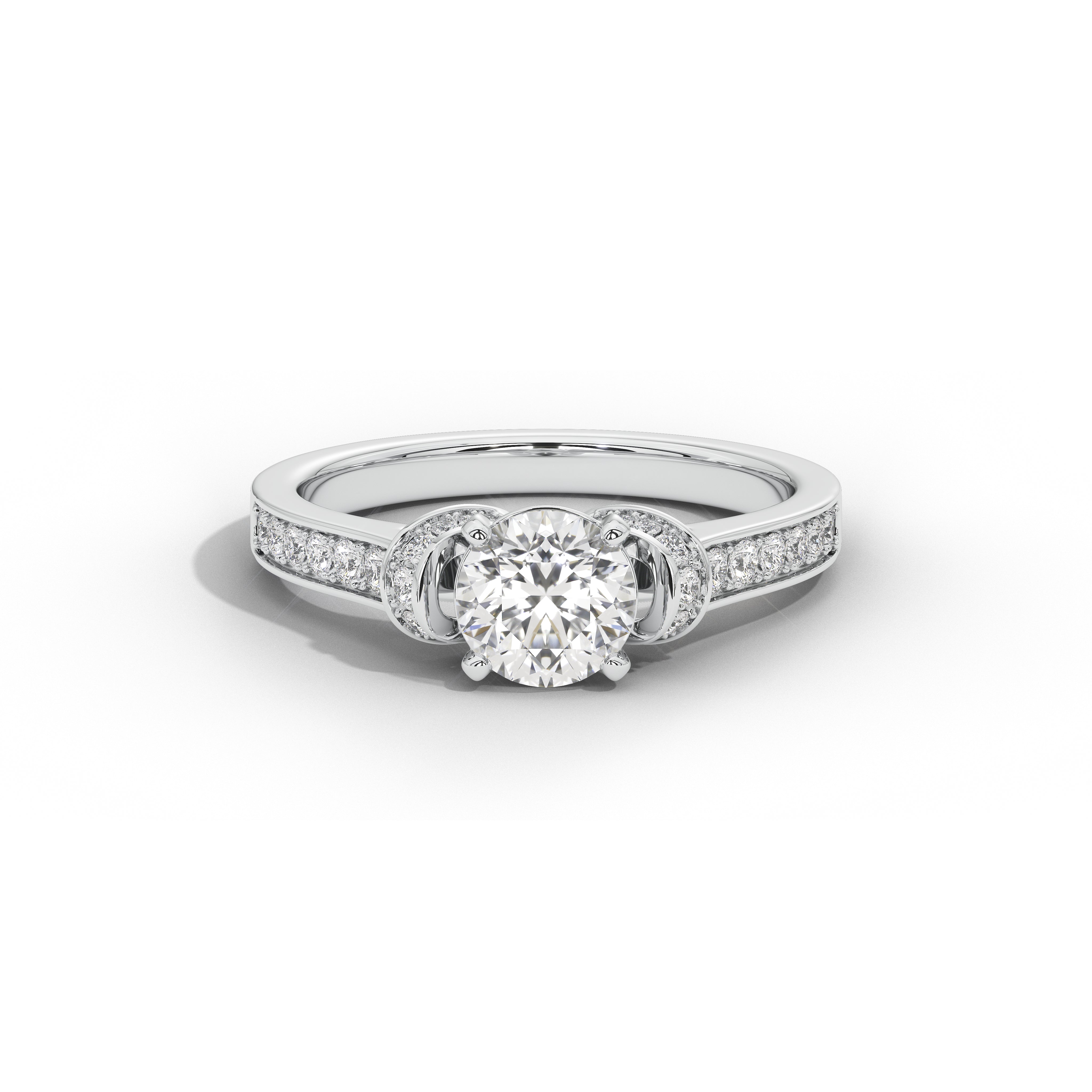 1 Carat Cynthia Round Double Halo Ring